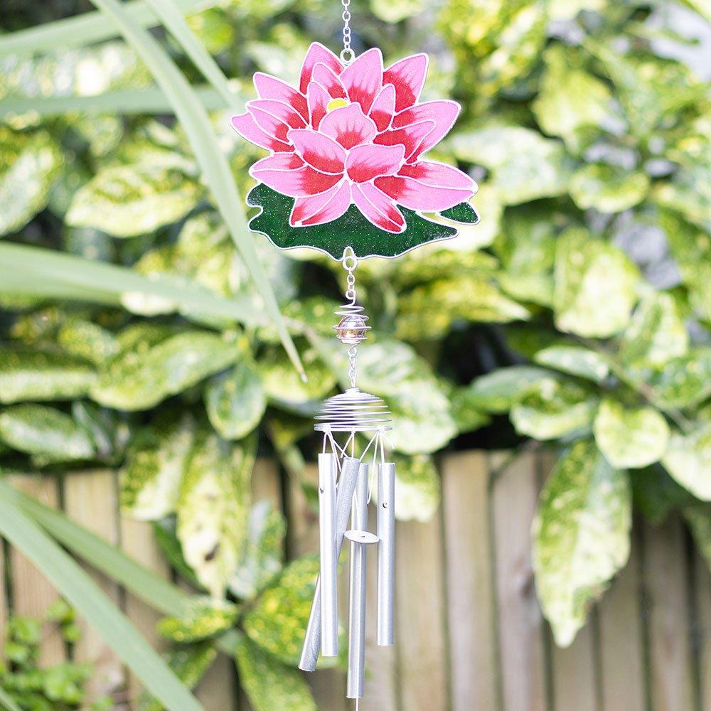 Something Different  Water Lily Windchime - Pink