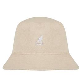 Kangol Beige Velvet Wide Brim Hat