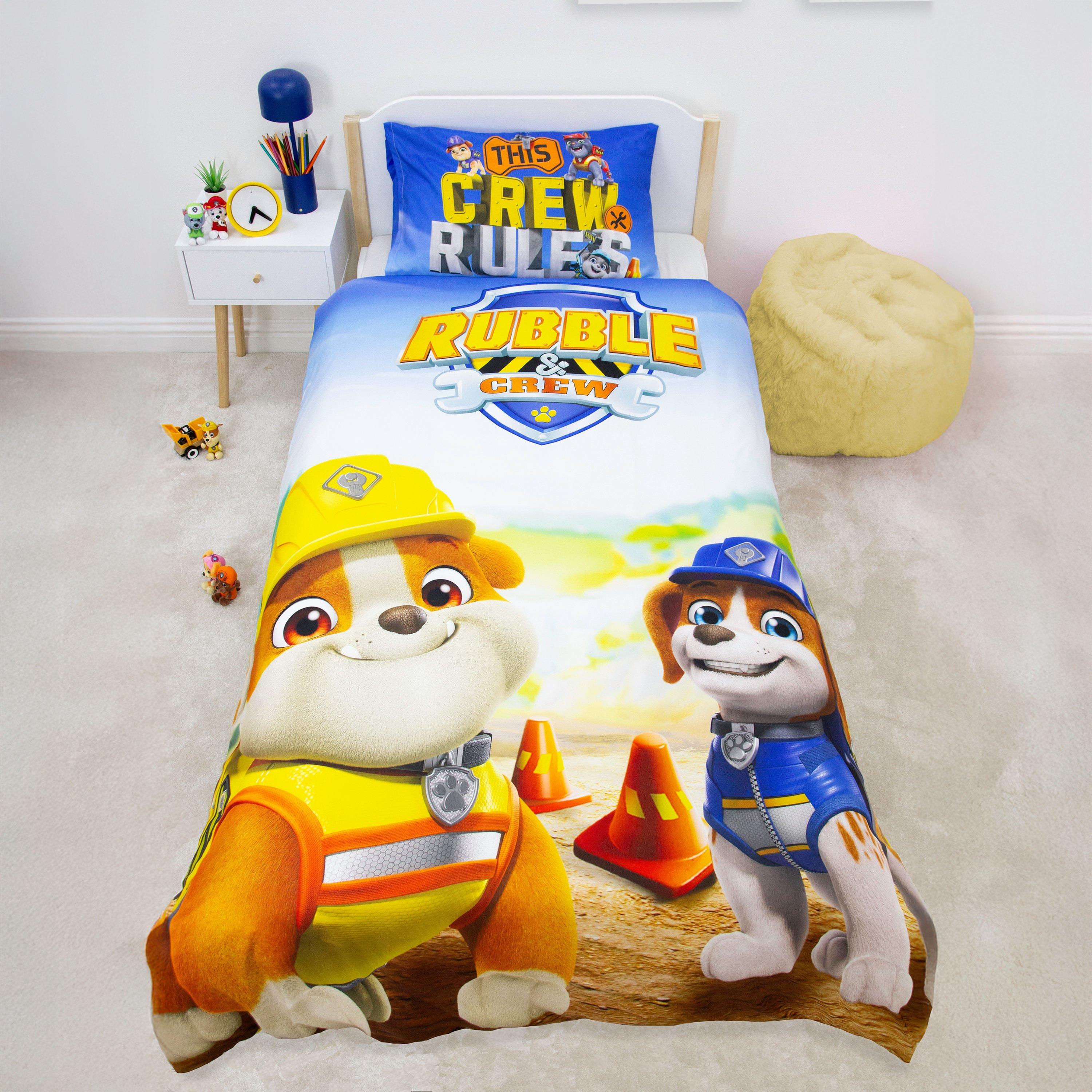 Multi - Paw Patrol - Paw Patrol Rubble And Crew Single Panel Duvet - 3