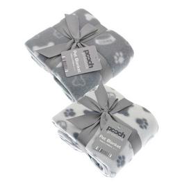 Country Club Pet Blanket 120x120 cm Grey - 2 Pack