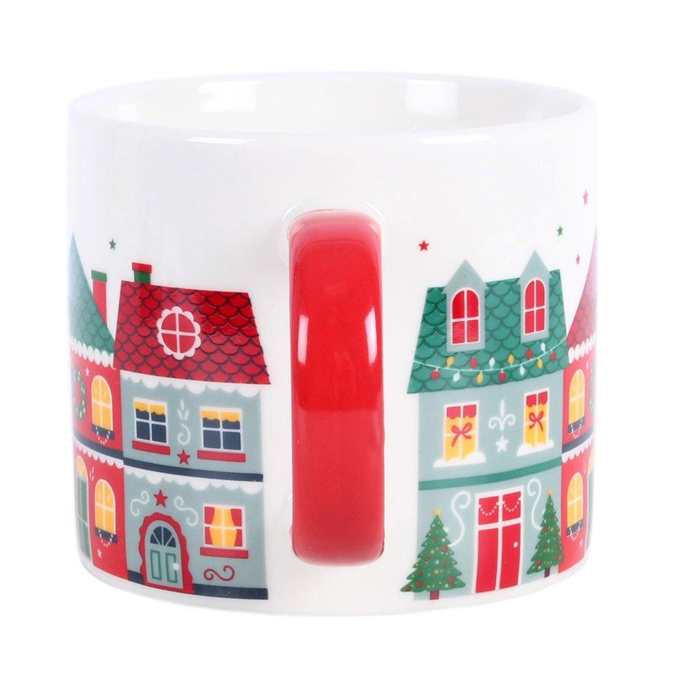 White - Something Different - Christmas Street Print Mug - 3