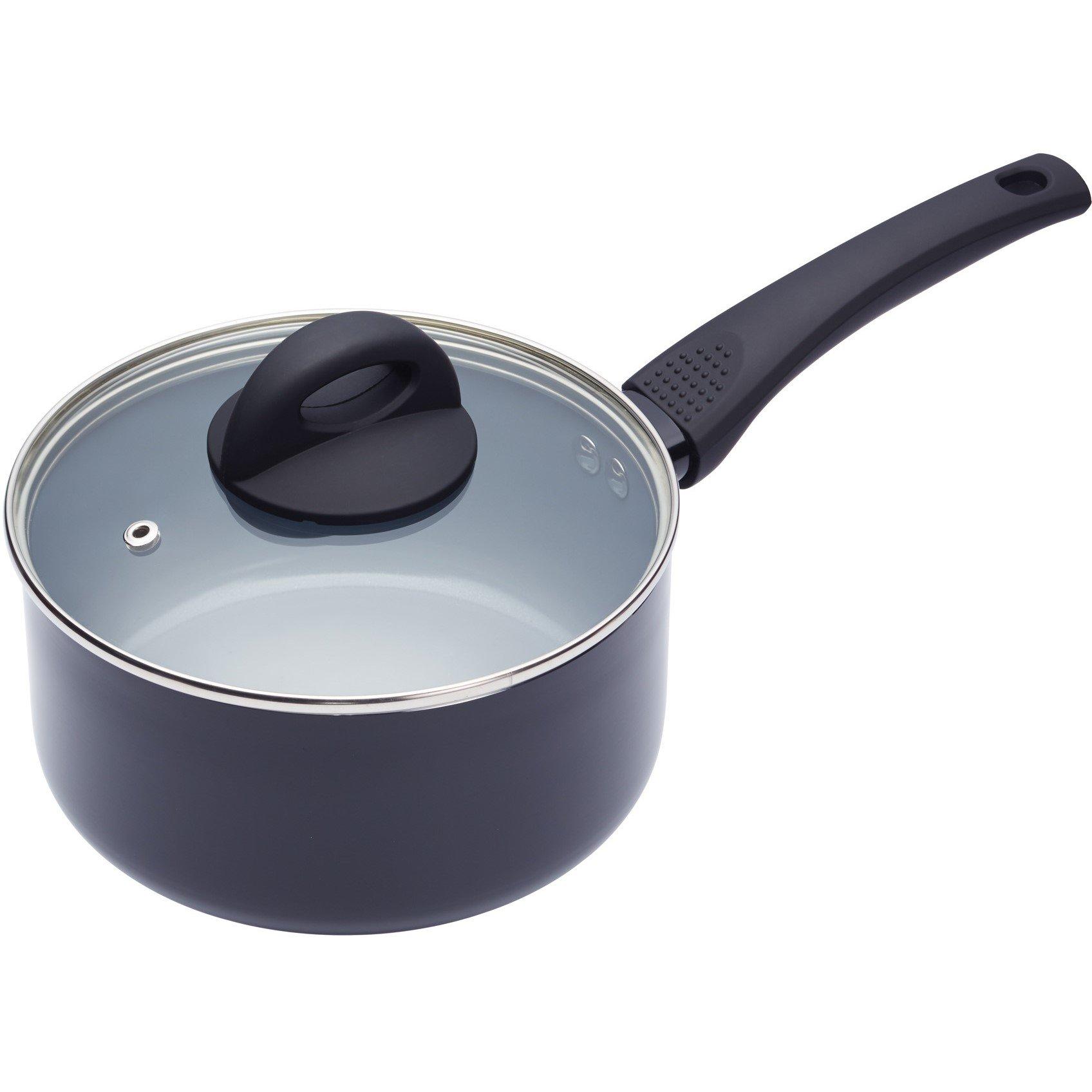 Black - MasterClass - Ceramic Non-Stick Sauce Pan - 1