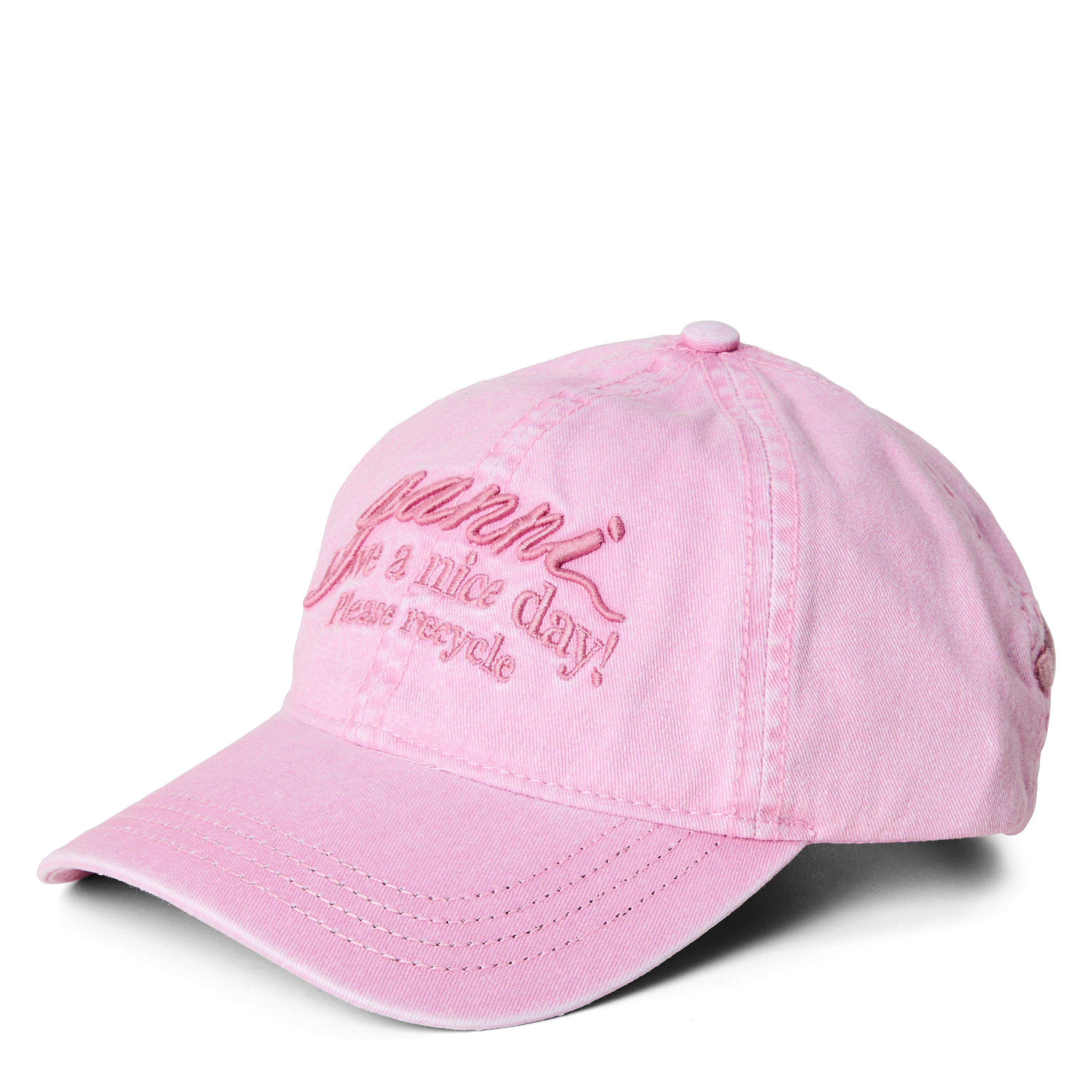 Ganni Women's Washed Cotton Baseball Cap - Pink - Infants