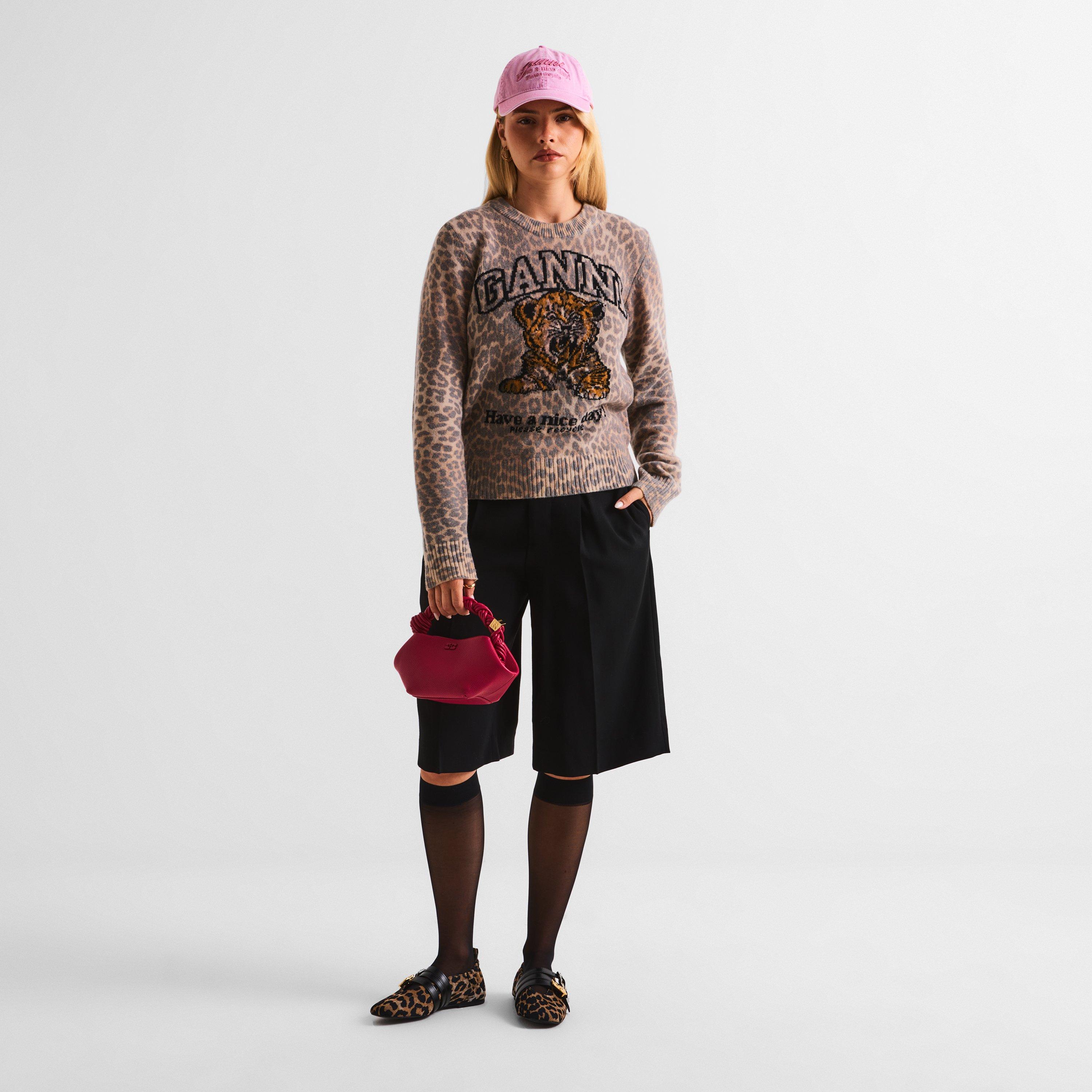Pink - Ganni - Women's Washed Cotton Baseball Cap - 5