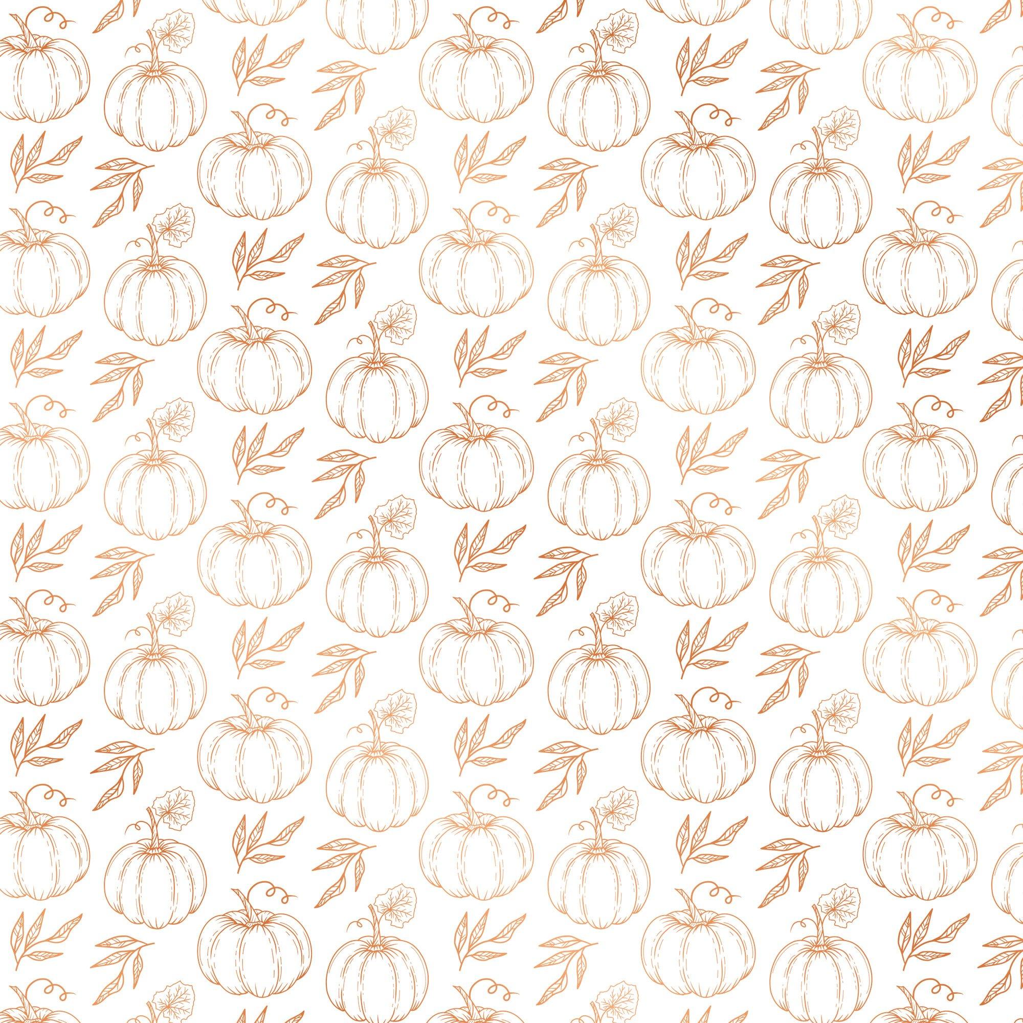 Multi - Crafters Companion - Luxury Foiled Acetate Pack - Pumpkin Spice Season - 2