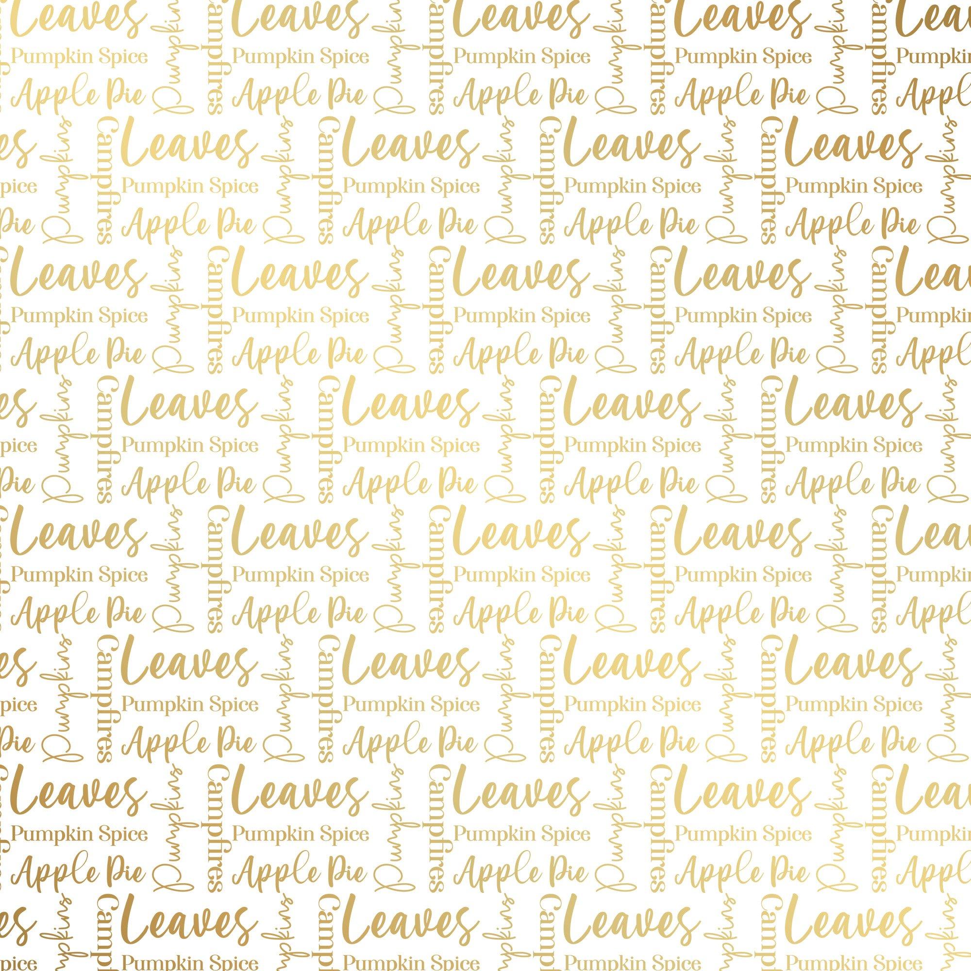 Multi - Crafters Companion - Luxury Foiled Acetate Pack - Pumpkin Spice Season - 4