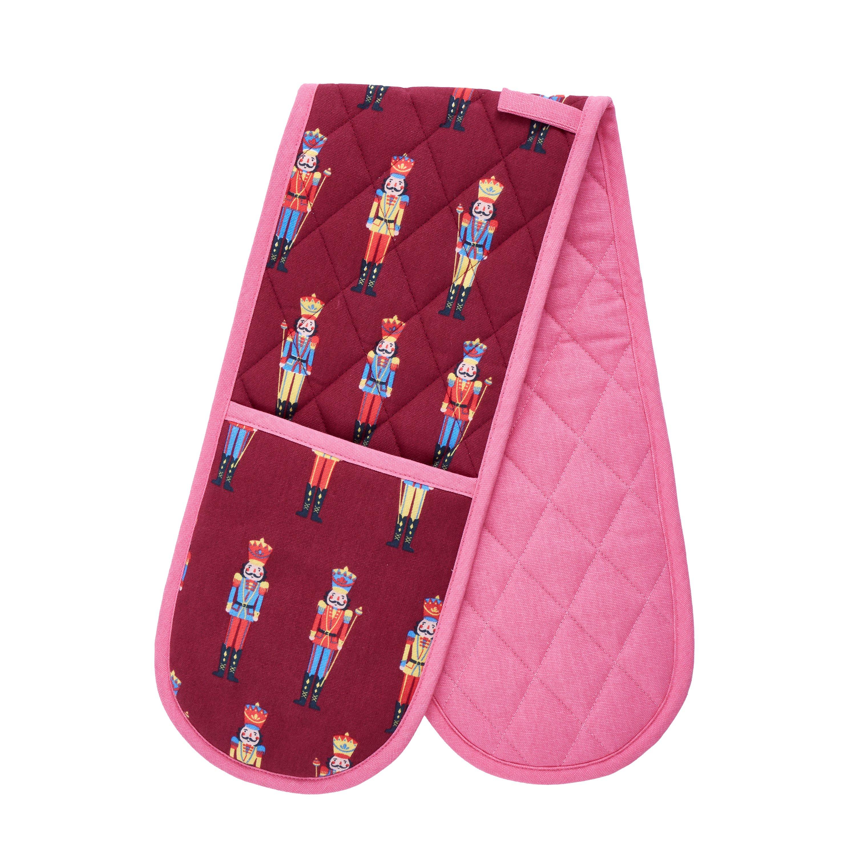 Plum - Catherine Lansfield - Christmas Nutcracker Kitchen Double Oven Glove - 3