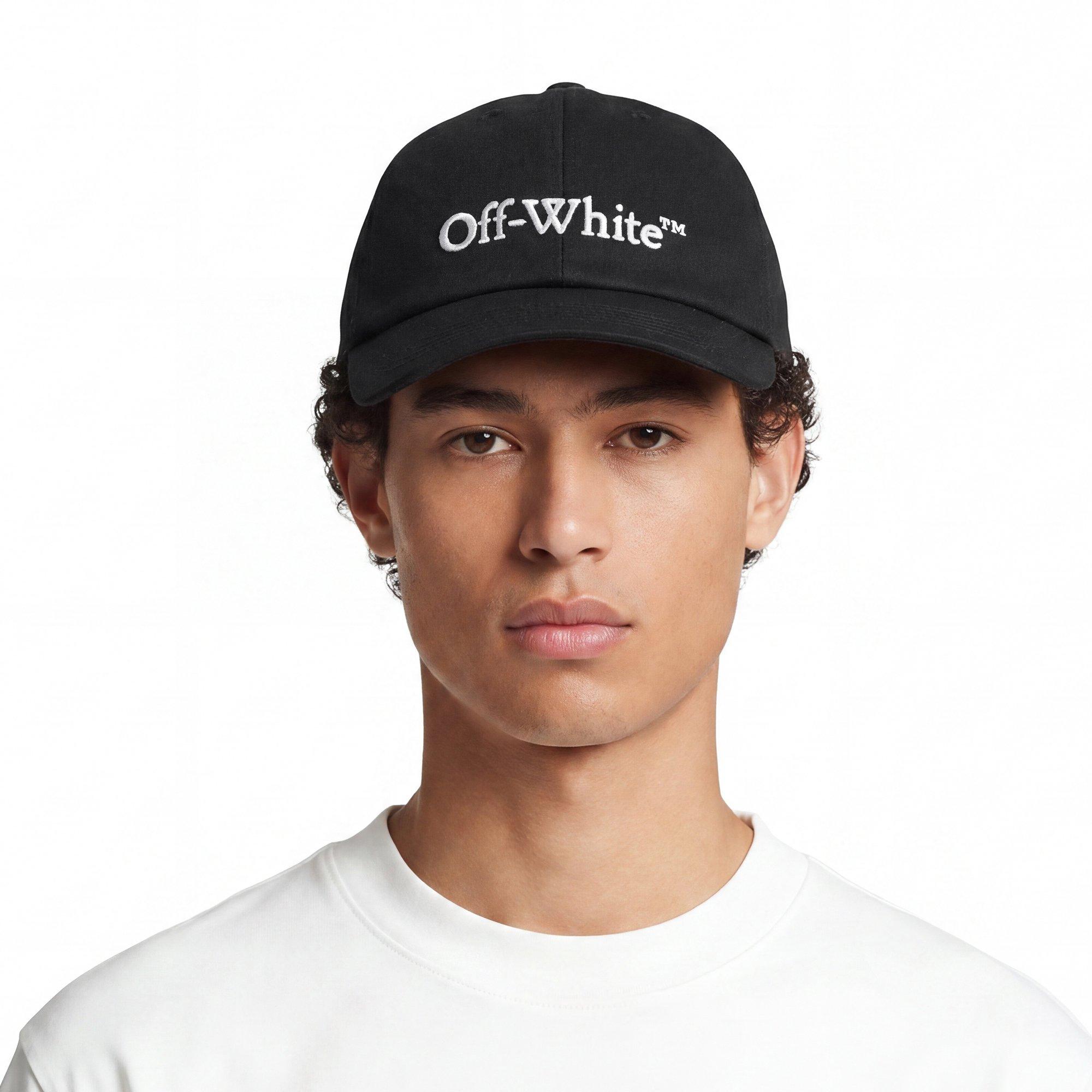 Black 001 - Off White - Off Bookish Logo Cap Sn64