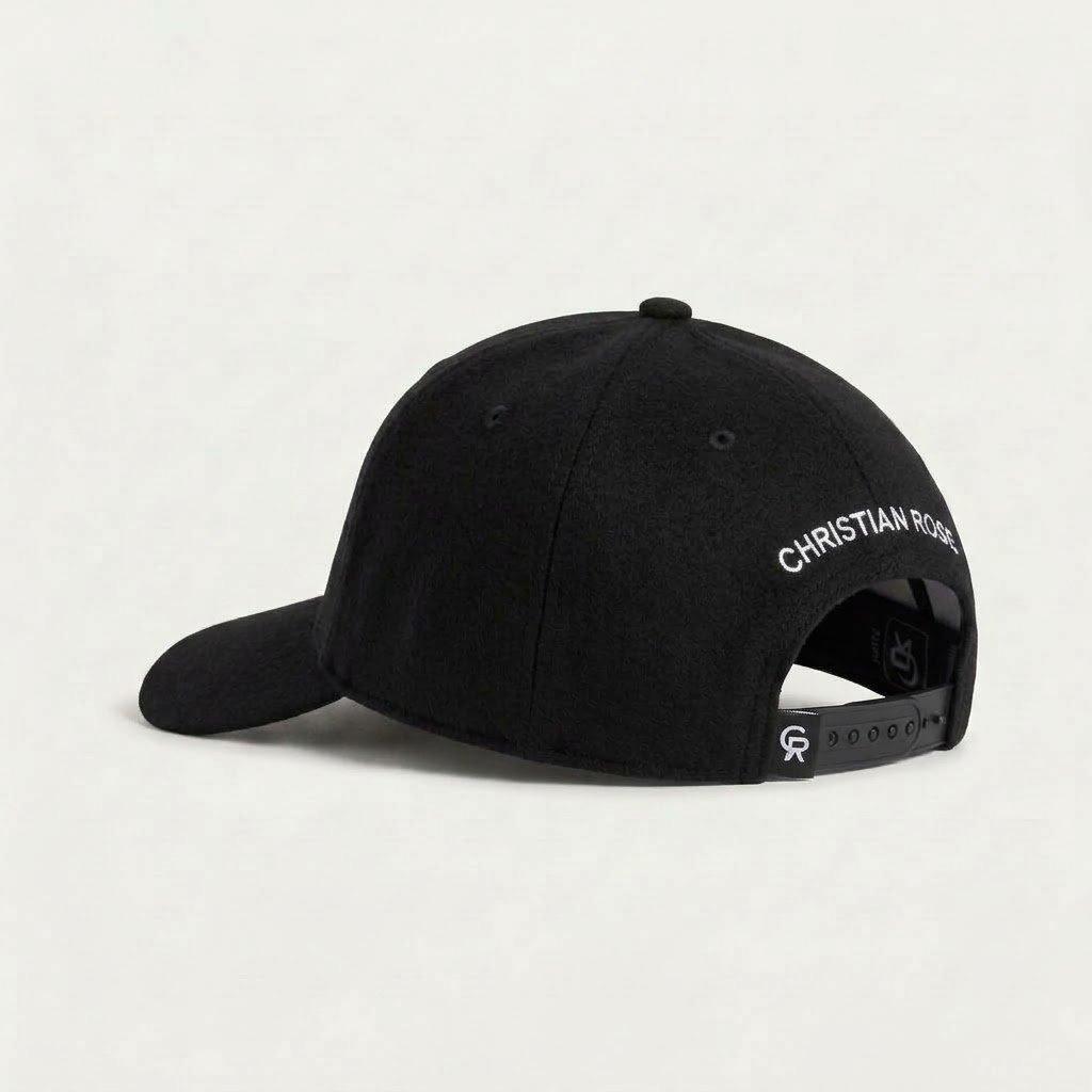 Black - Christian Rose - Beyond Ordinary Wool Logo Cap - 3