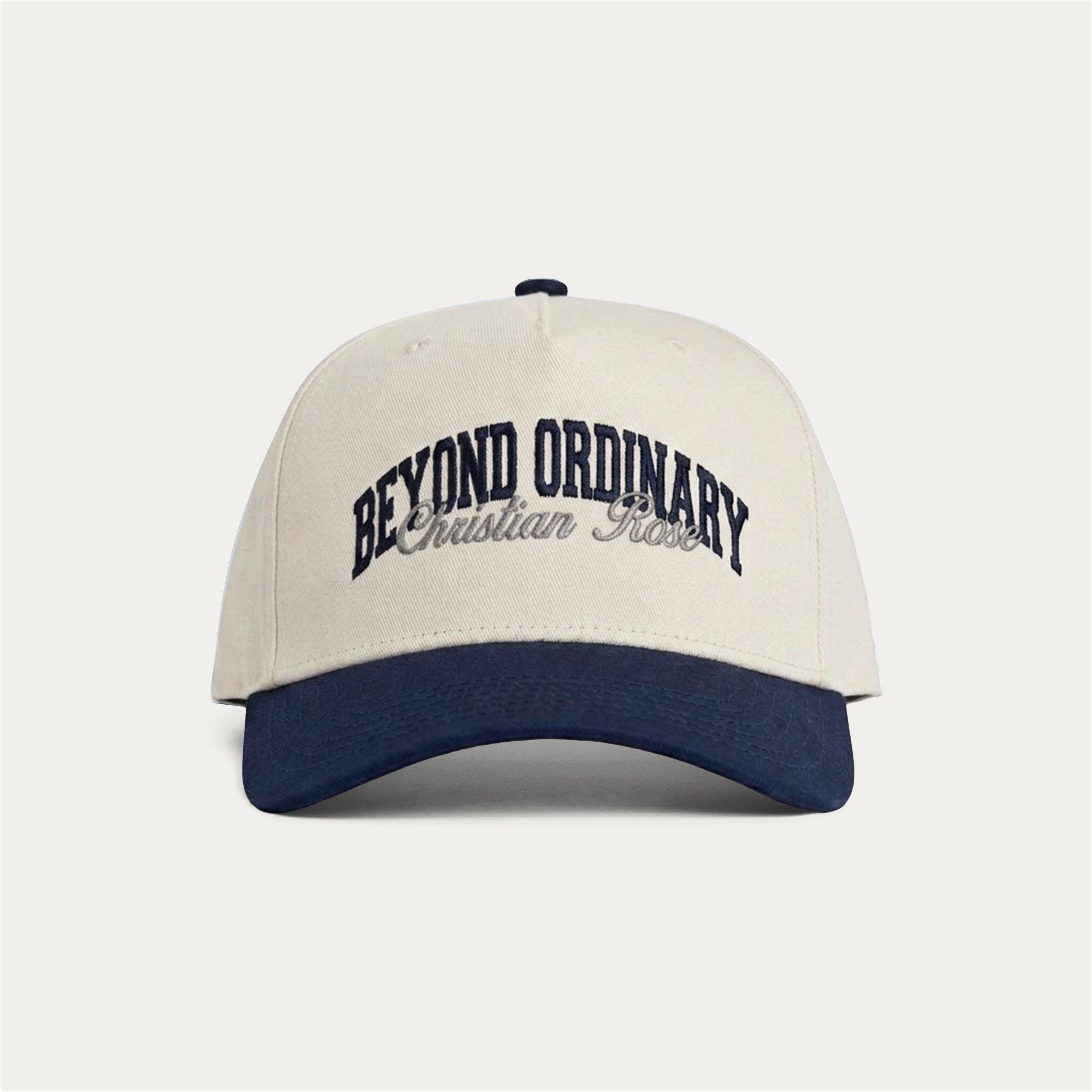 Navy/Cream - Christian Rose - Beyond Ordinary Wool Logo Cap - 1