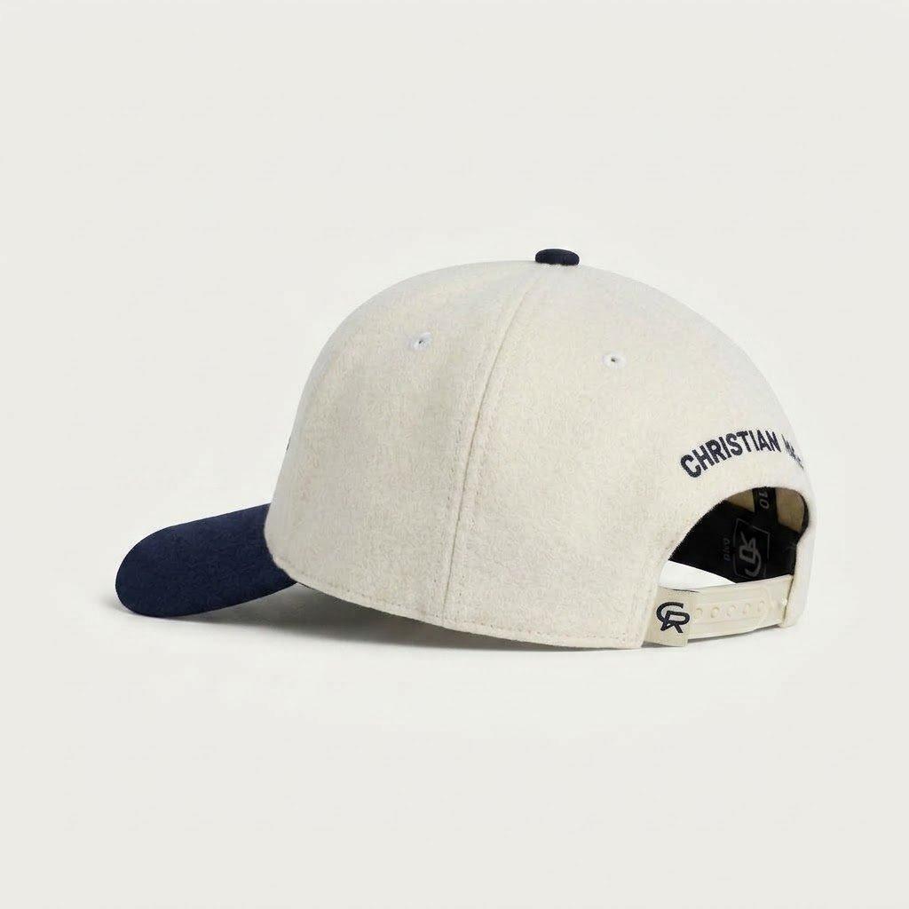 Navy/Cream - Christian Rose - Beyond Ordinary Wool Logo Cap - 3