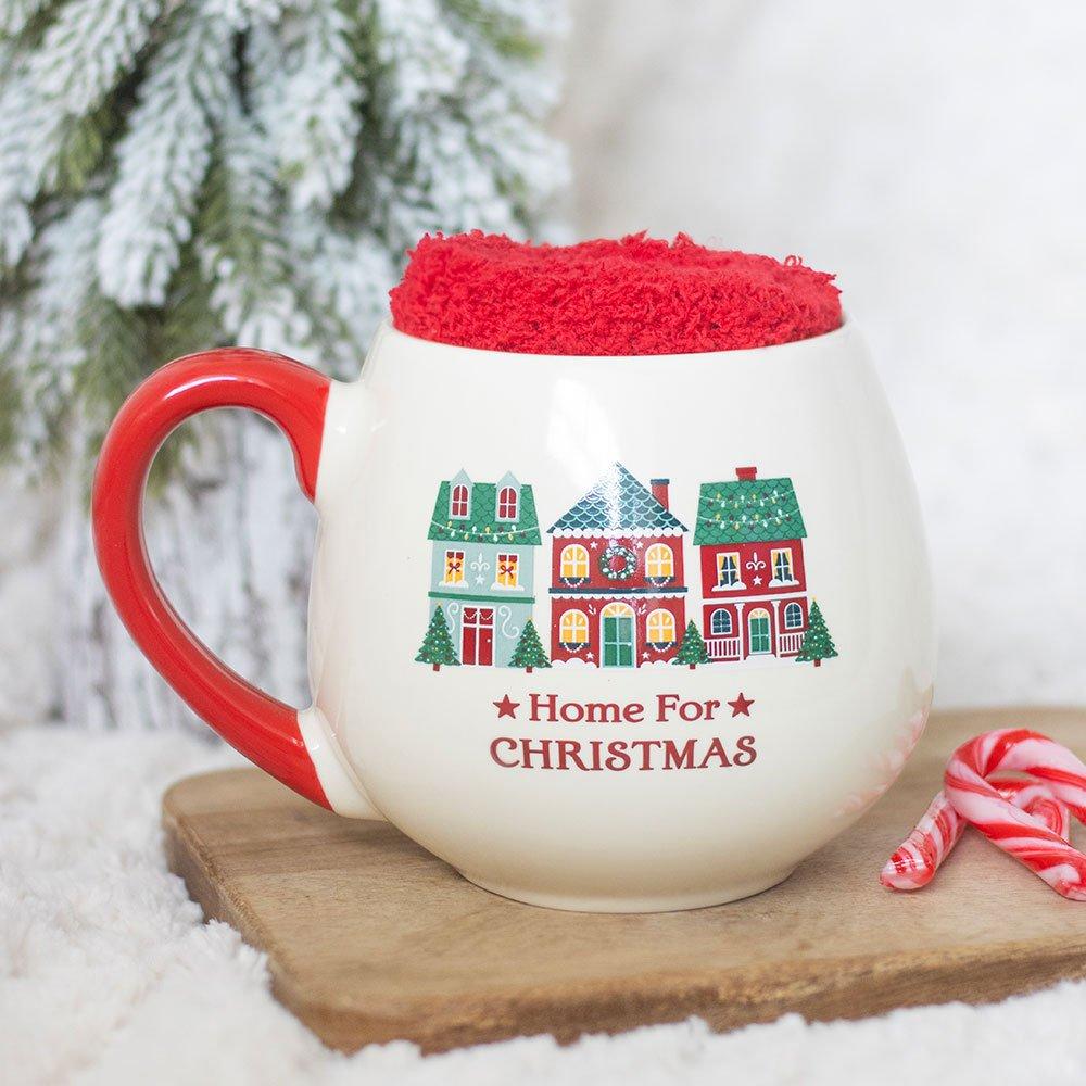 White - Something Different - Home for Christmas Mug and Socks Set - 1