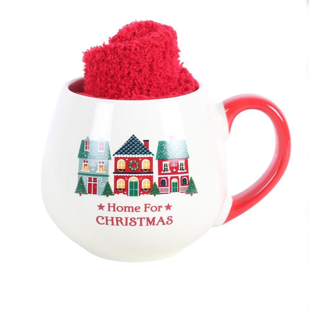 White - Something Different - Home for Christmas Mug and Socks Set - 2