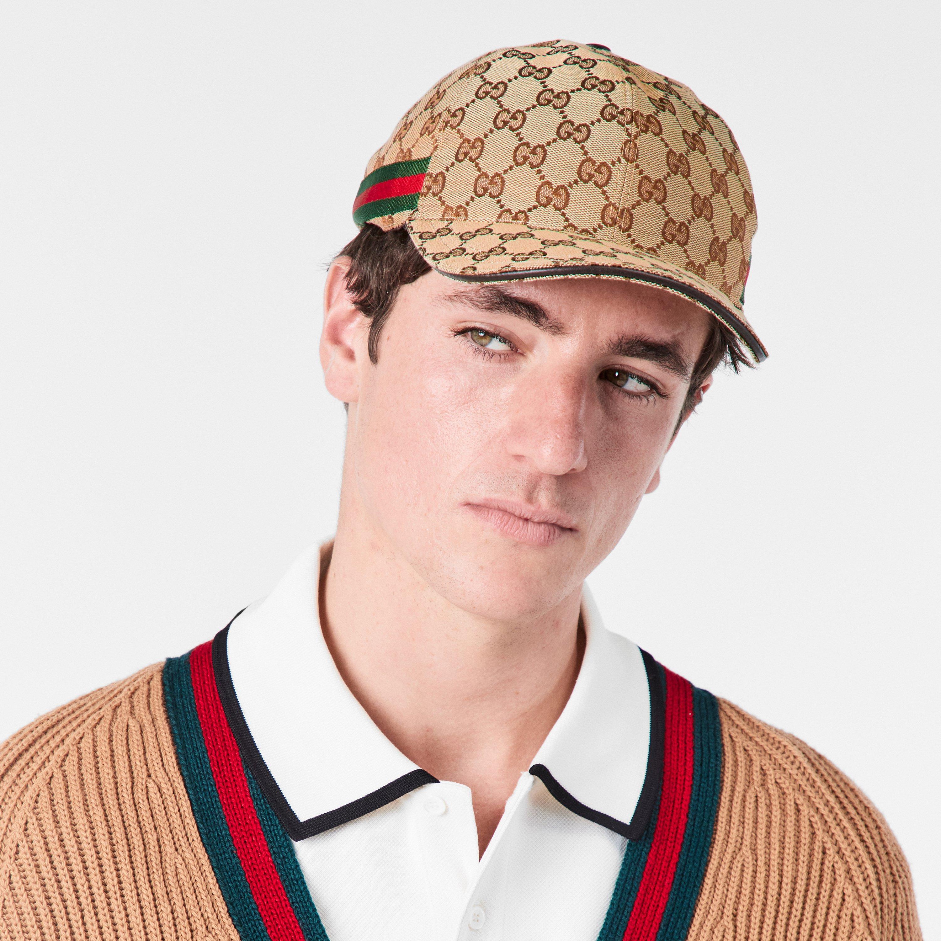 Beige 9864 - Gucci - Men's GG Monogram Canvas Cap - 3