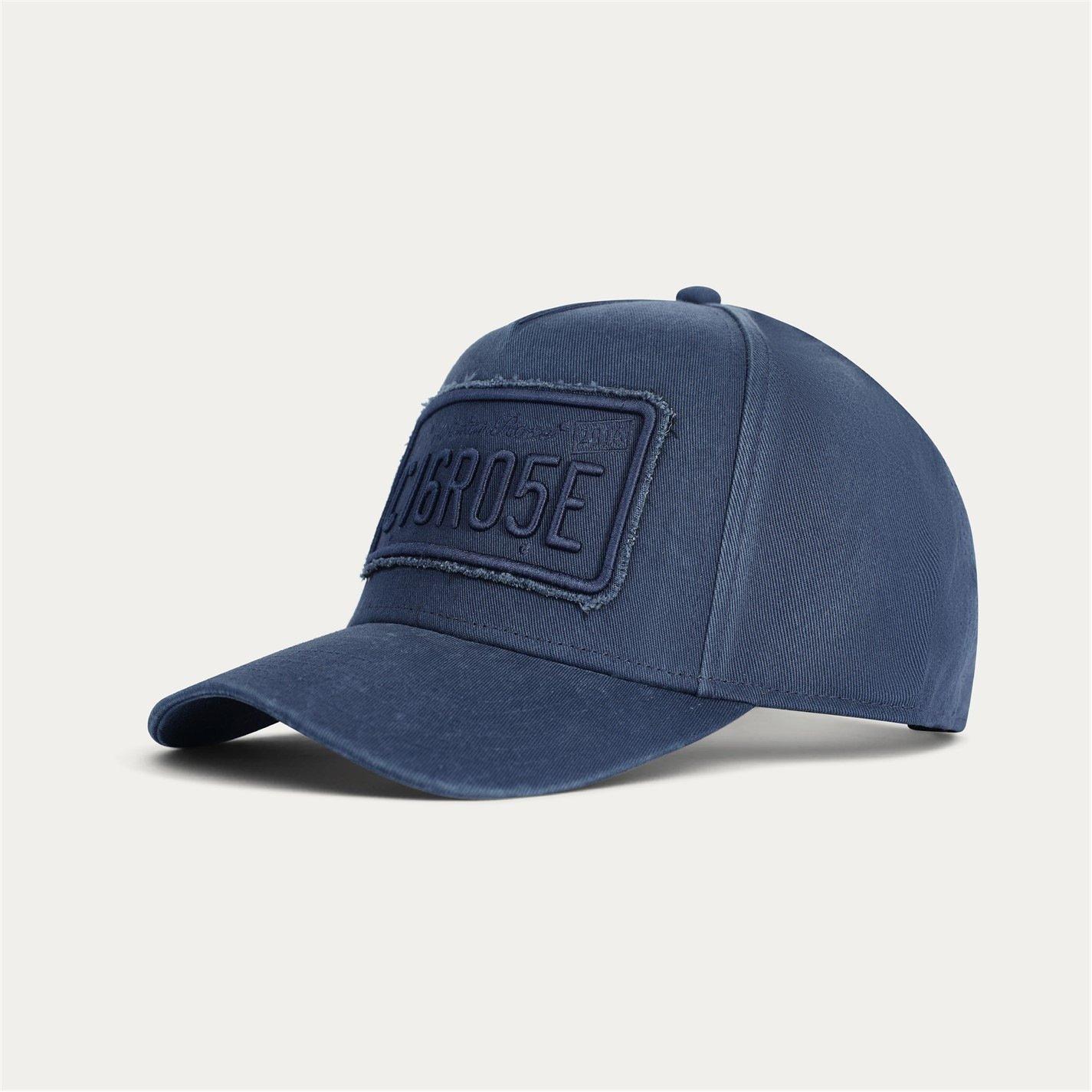 Christian Rose Men's Washed Private Plate Cap - Navy / Navy