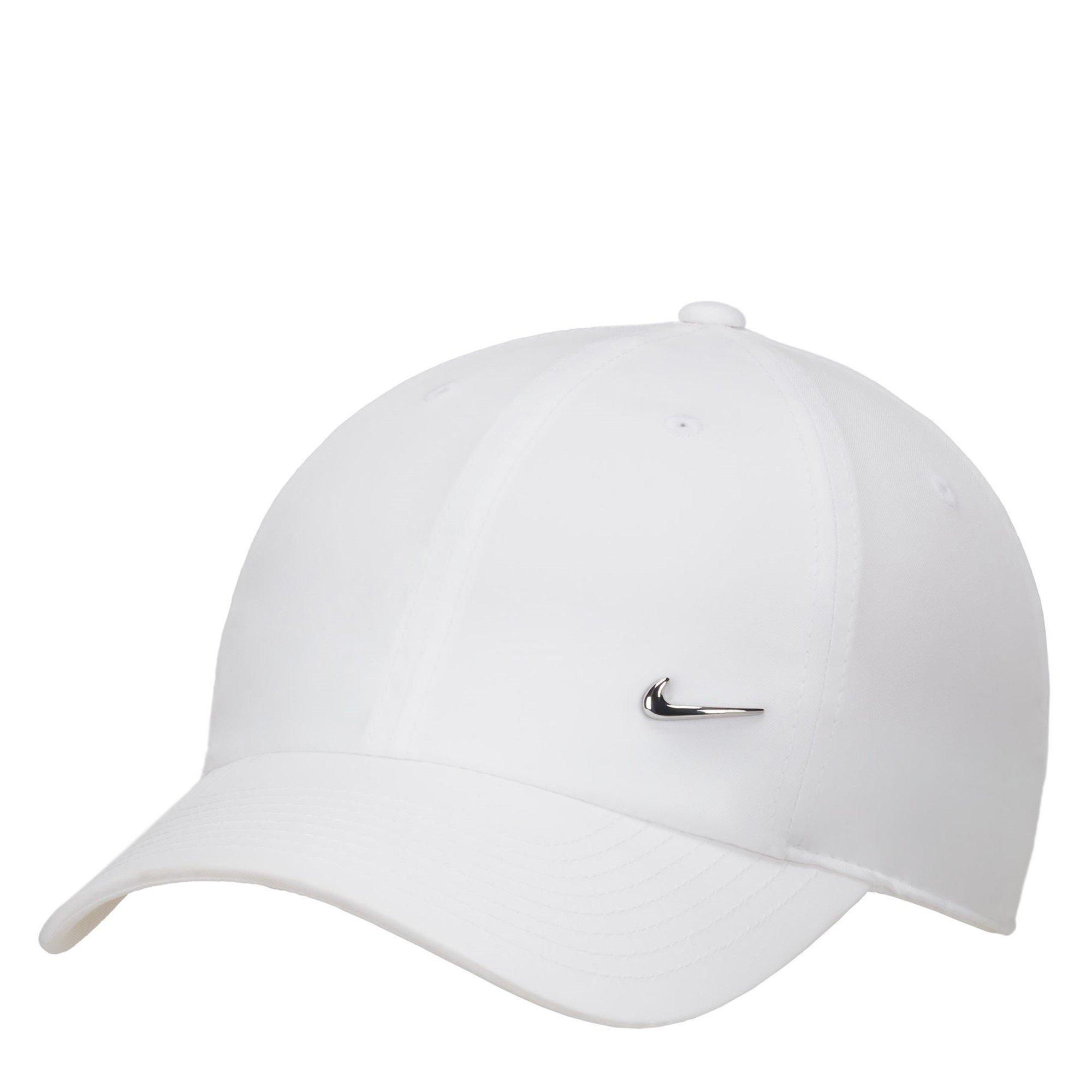 Nike Men's White Metal Swoosh Cap