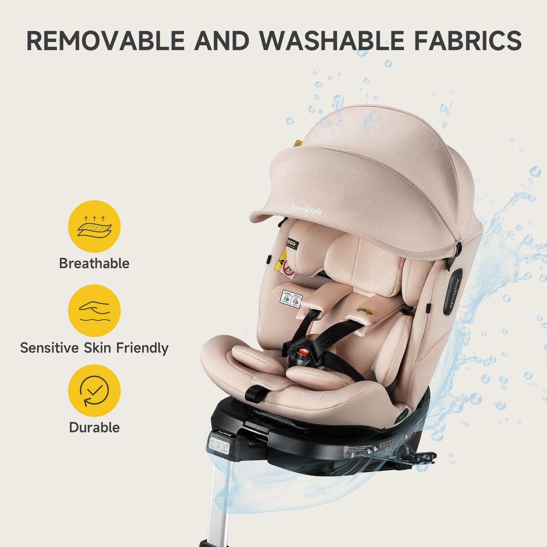 Rosewood - JoviKids - Jovikids Ranger 2 i-Size 360° Car Seat - Rosewood - 15