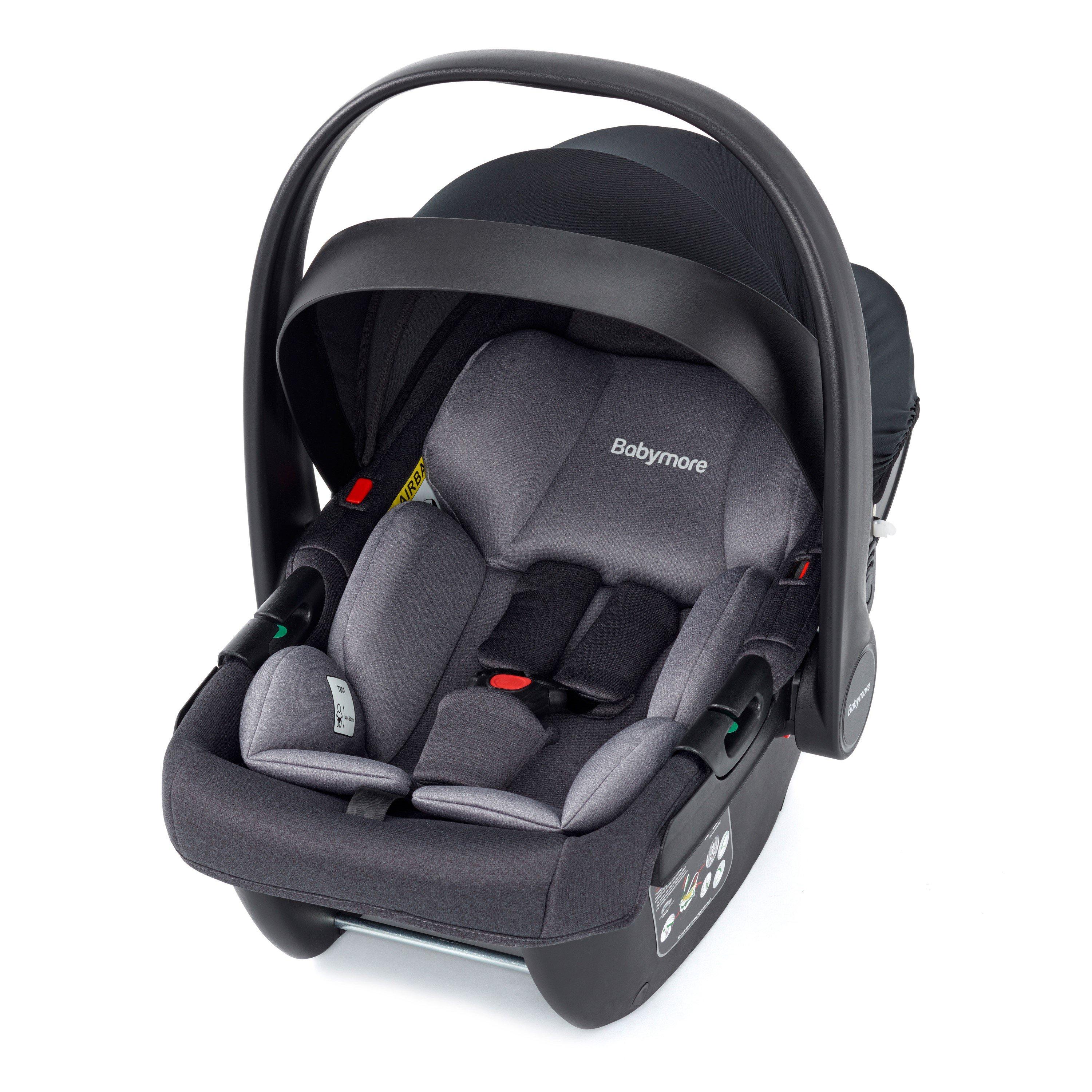 Babymore  Newborn Coco I-Size Baby Car Seat - Black - 71x33x44