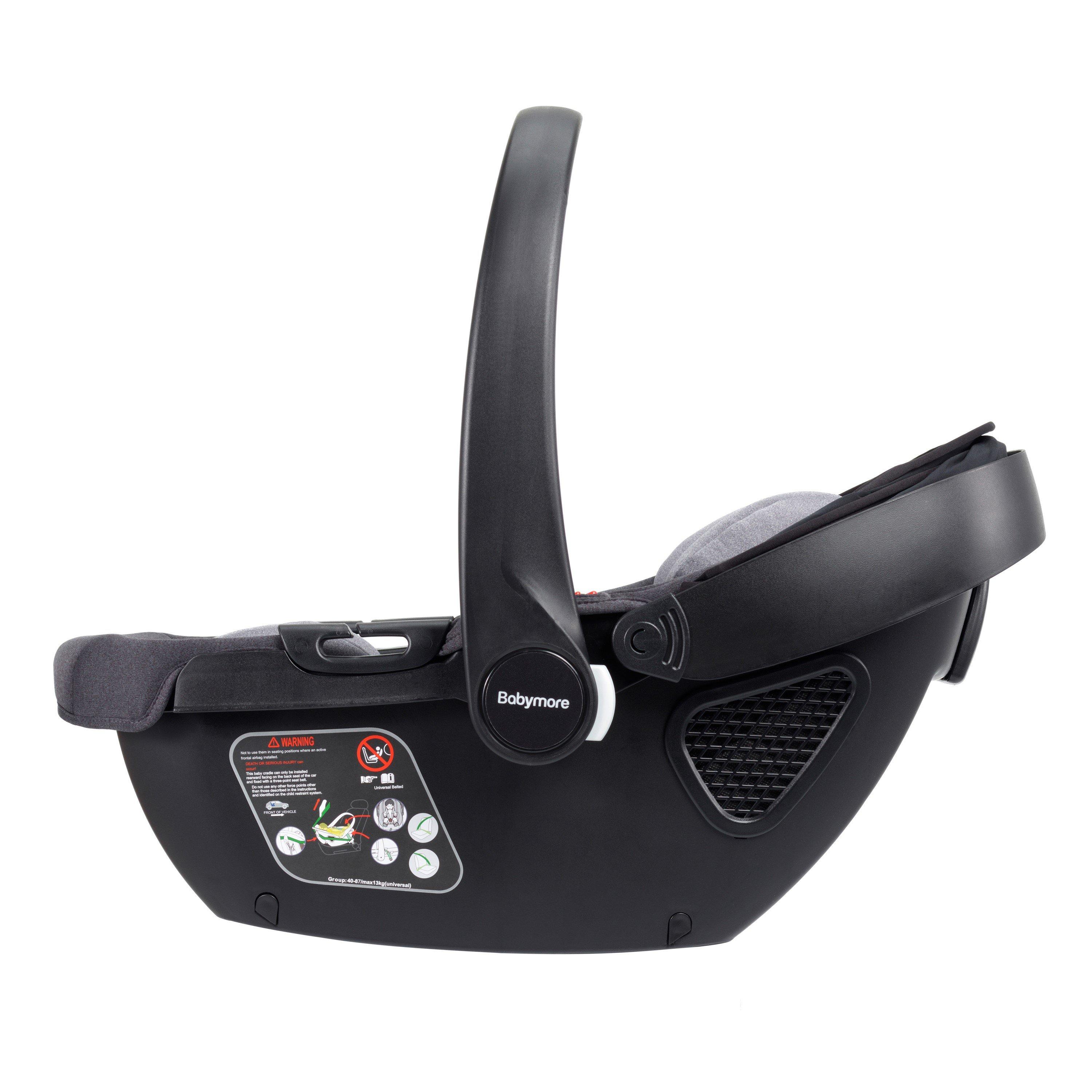 Black - Babymore - Coco i-Size Baby Car Seat - 5