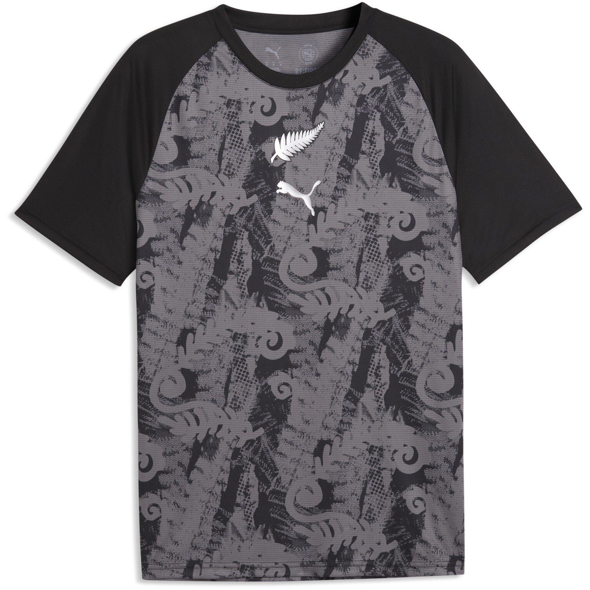 Schwarz/Silber - Puma - Men's New Zealand Short Sleeve T-Shirt - 1