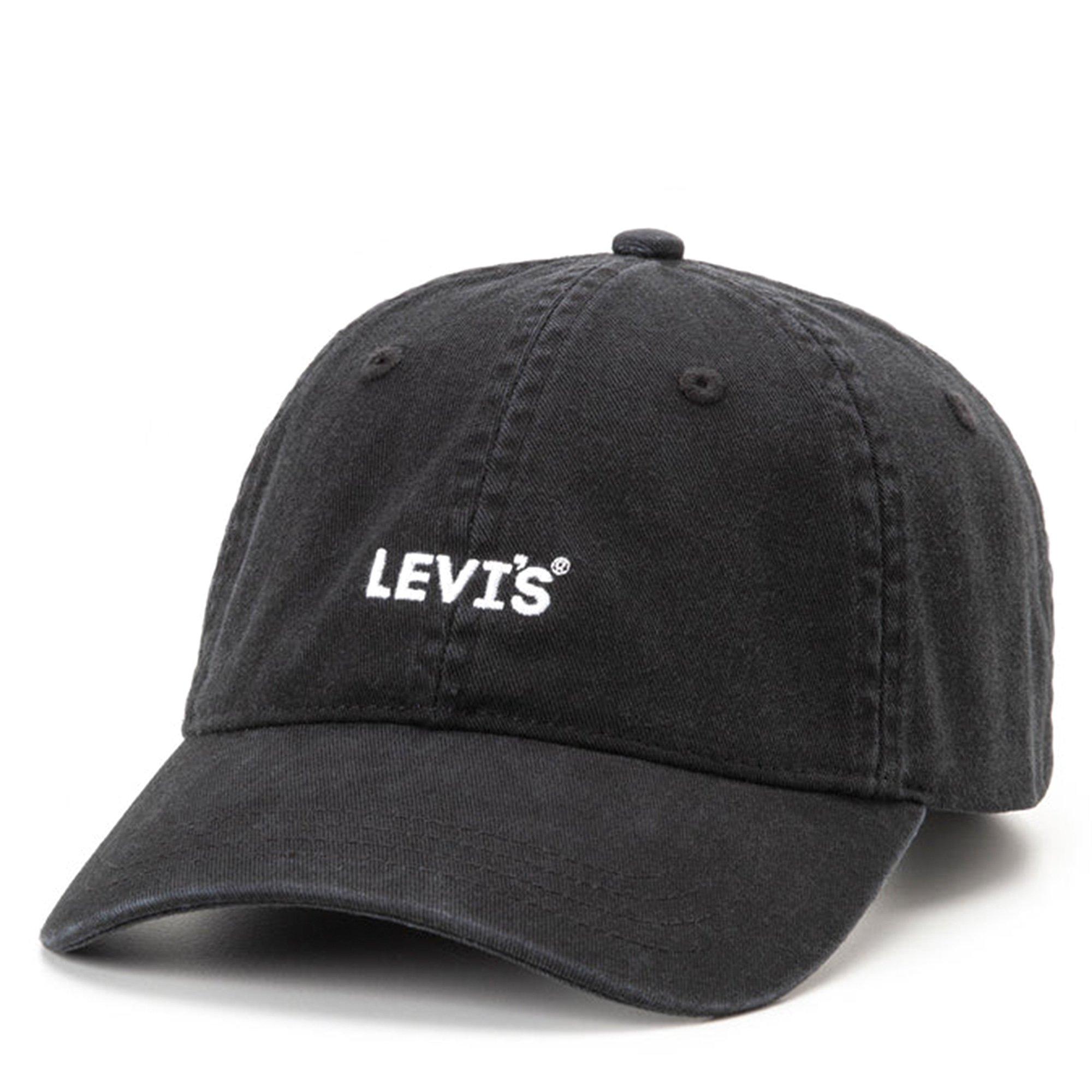 Regular Black - Levis - Mens Headline Logo Cap - 1