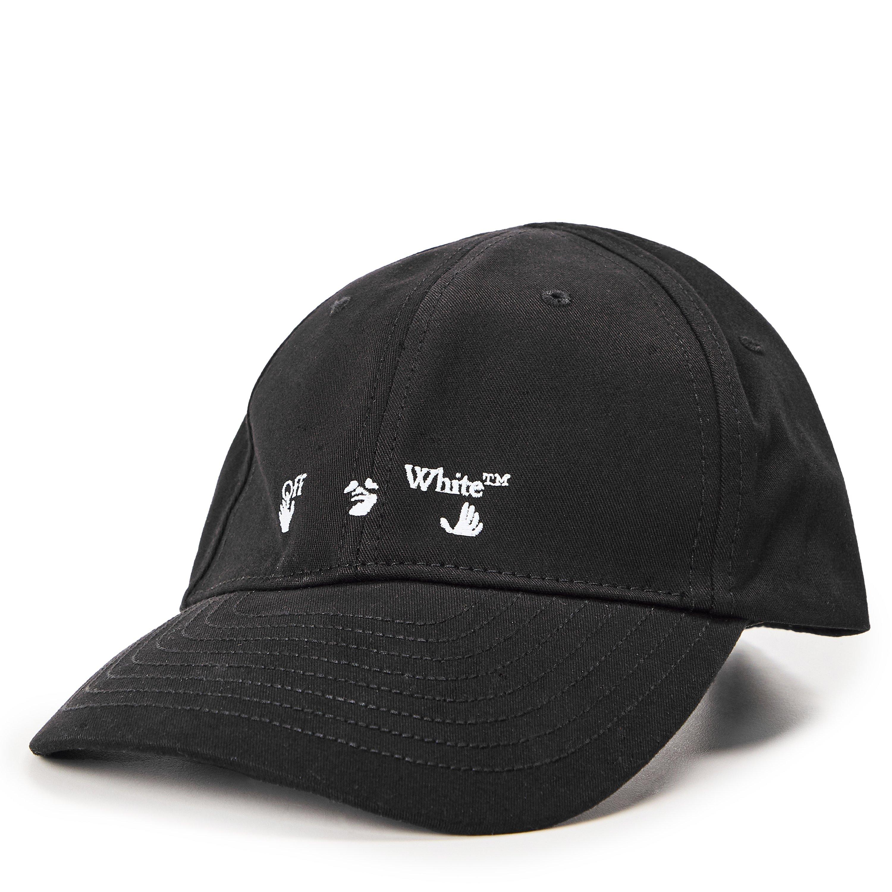 Black - Off White - Men's Adjustable Baseball Cap - 1