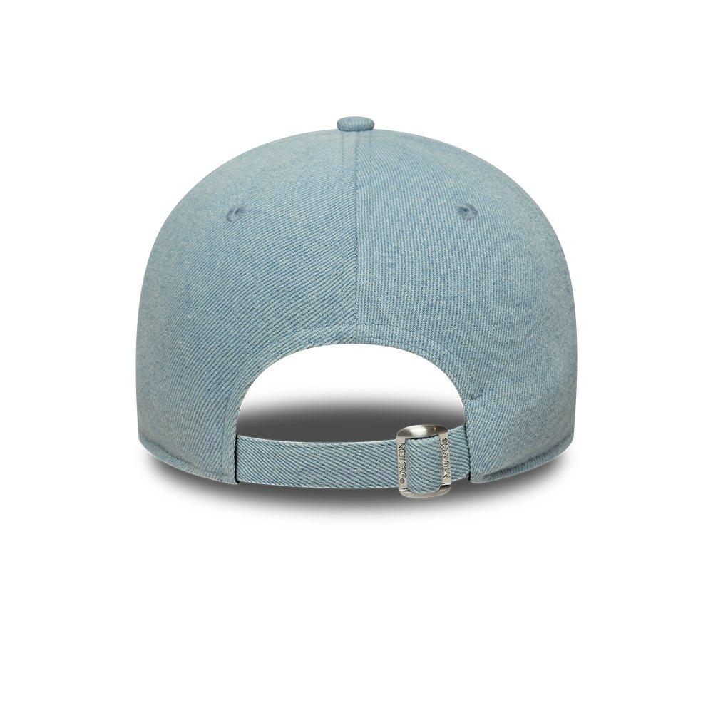 NE Blue/White - New Era - 9FORTY Denim Adjustable Cap - 4