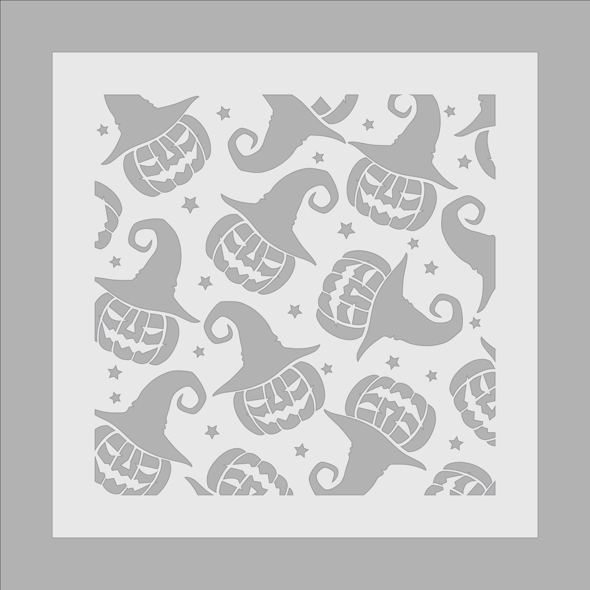 White - Crafters Companion - Trick or Treat Stencil - 2