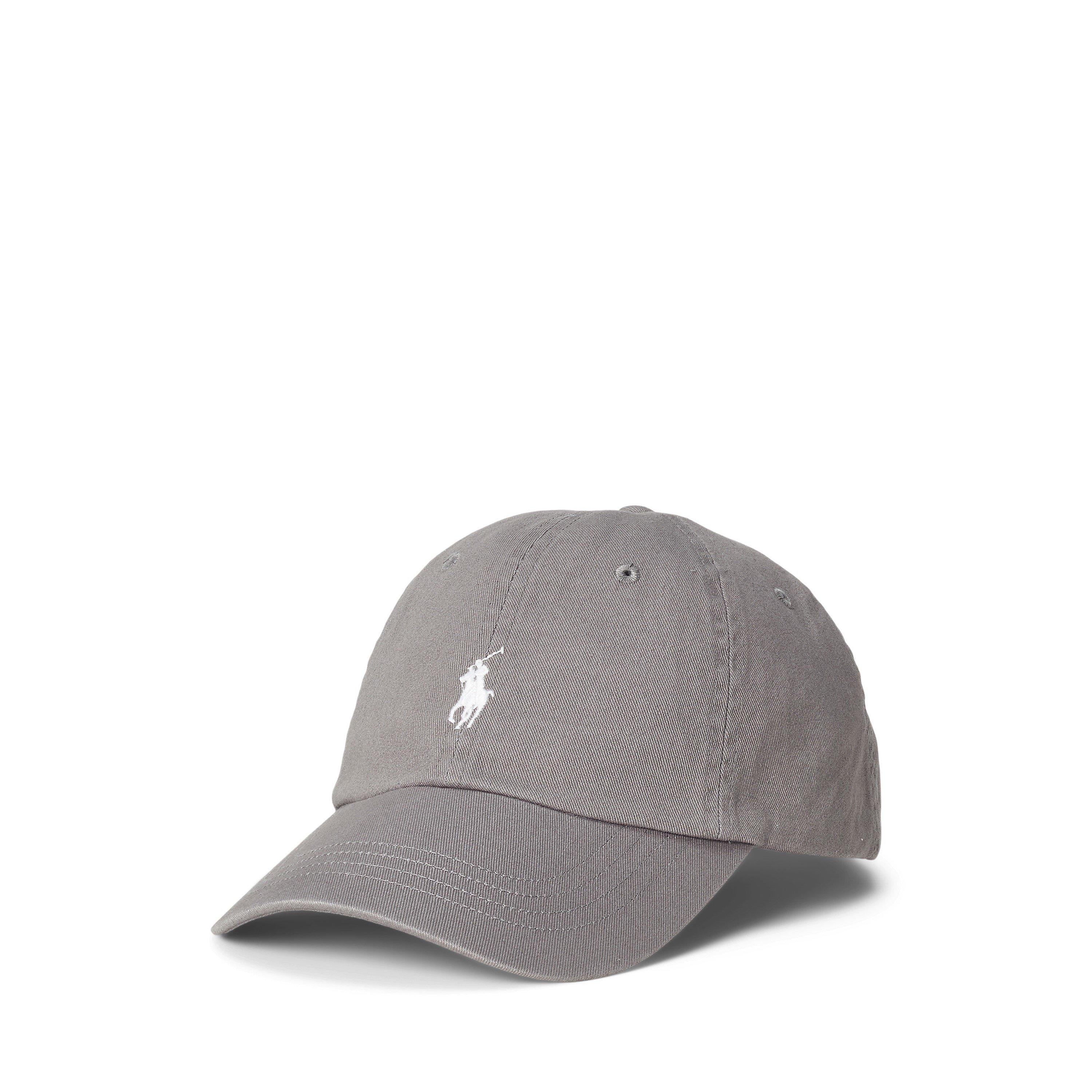 Polo Ralph Lauren  Perfect Grey Cotton Chino Adjustable Baseball Cap
