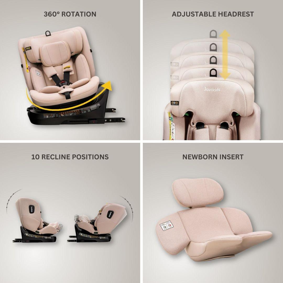 Rosewood - JoviKids - JoviKids Ranger TT Car Seat - Rosewood - 4