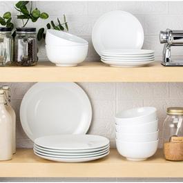 Waterside 18pc Vermont Super White Dinner Set