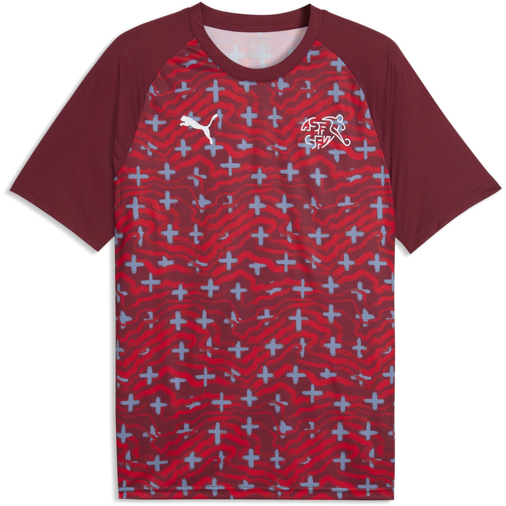Red/White - Puma - Mens Switzerland Warm-Up Shirt World Cup 2026 - 1