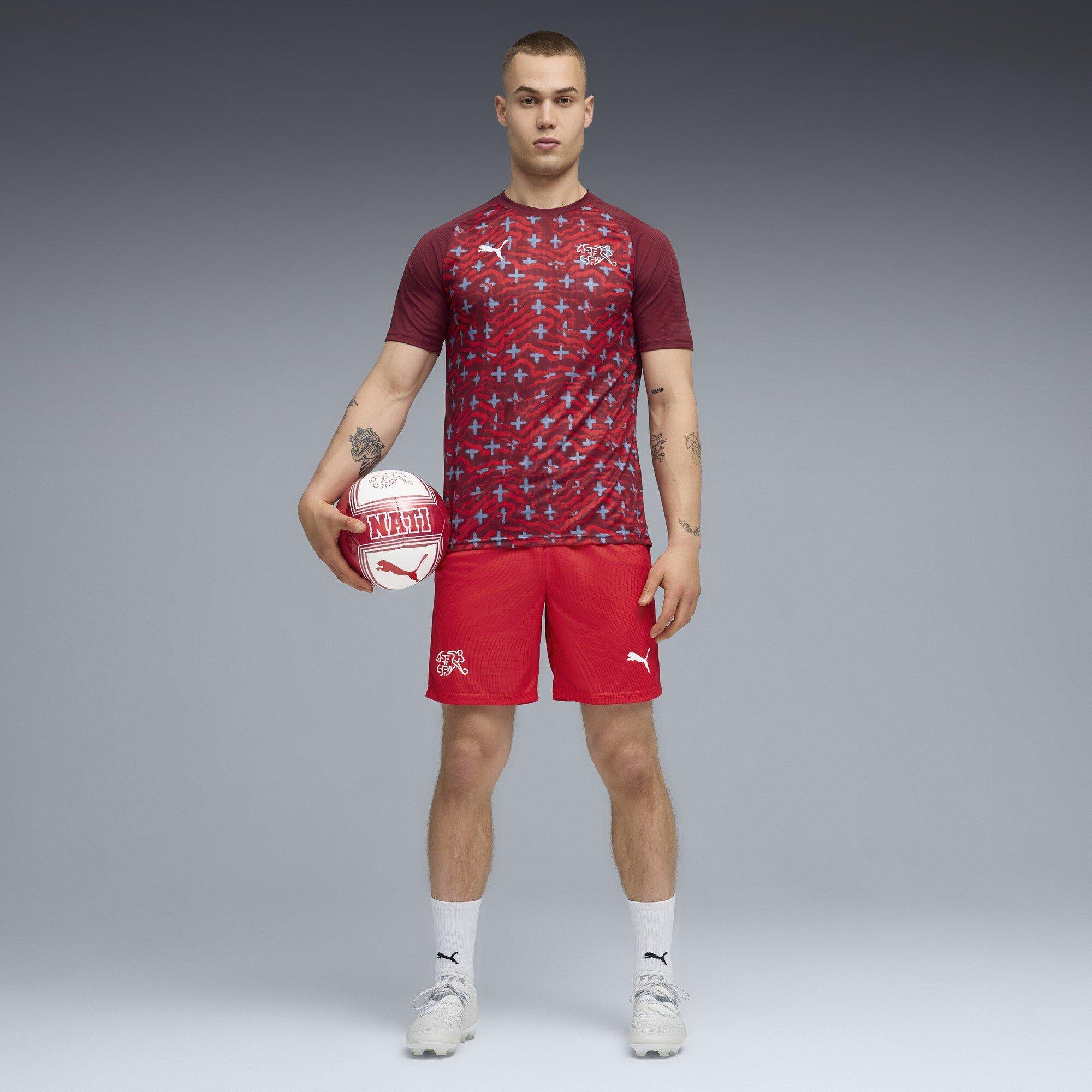 Rot/Weiß - Puma - Men's Switzerland Short Sleeve T-Shirt - 5