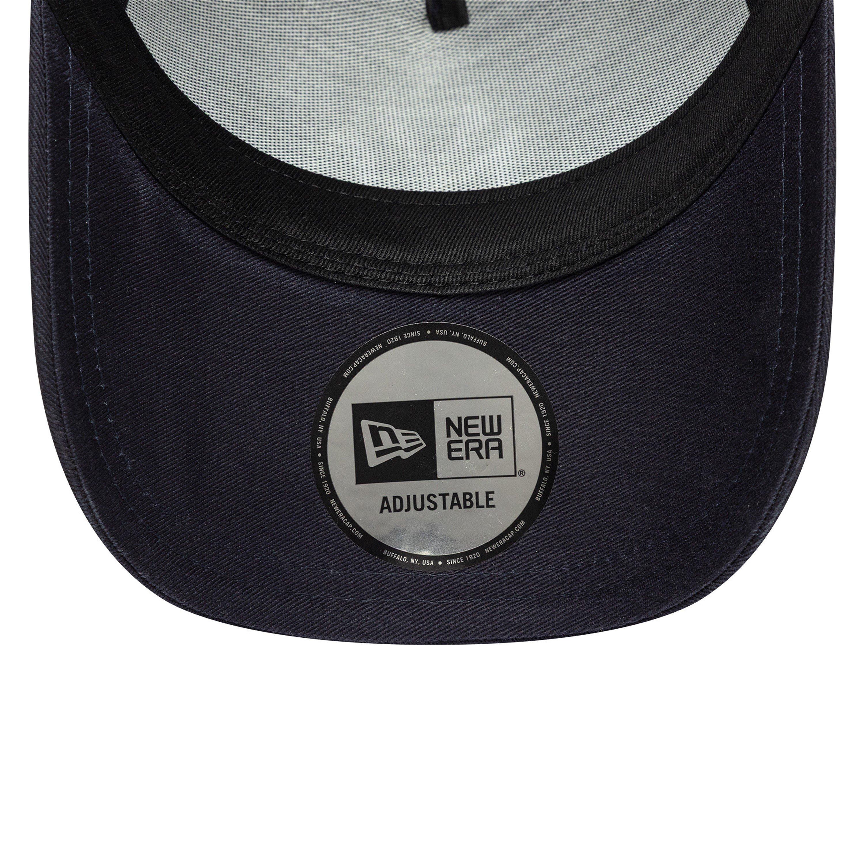 Navy - New Era - Visor Script Adjustable Baseball Cap - 4