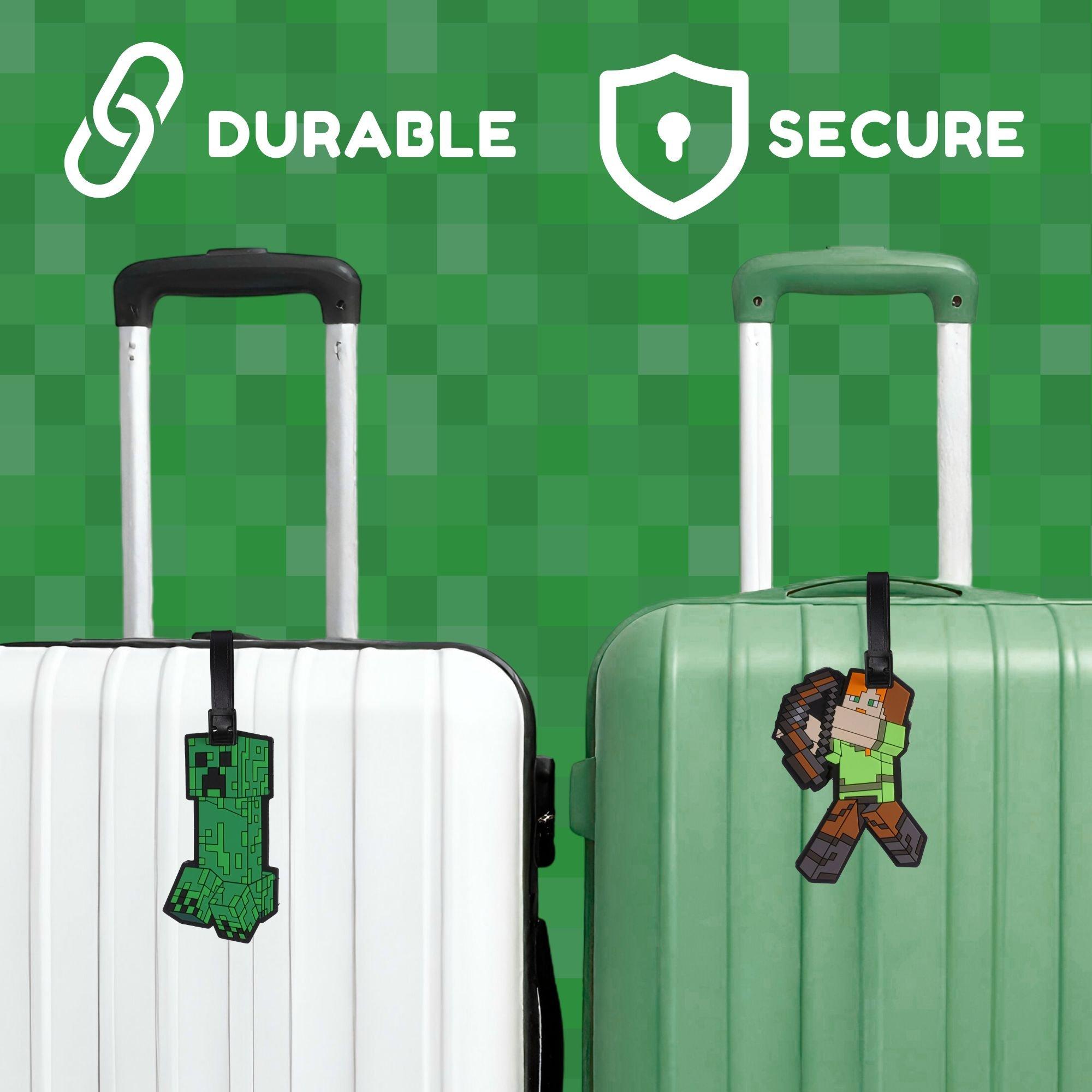 Green - Minecraft - Minecraft Luggage Tags 2 Pack - 3