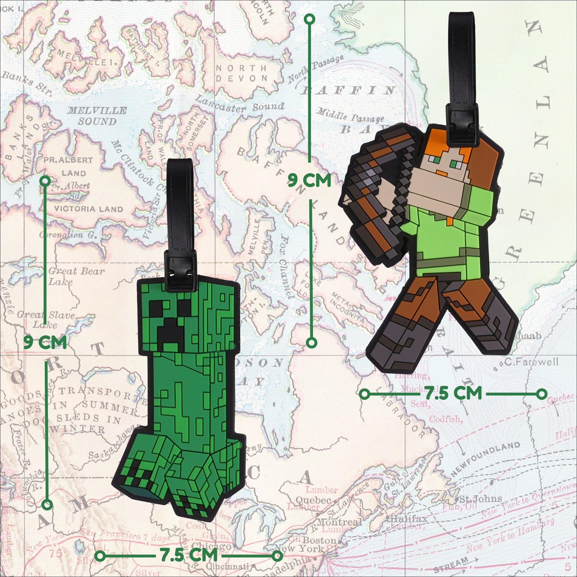 Green - Minecraft - Minecraft Luggage Tags 2 Pack - 5