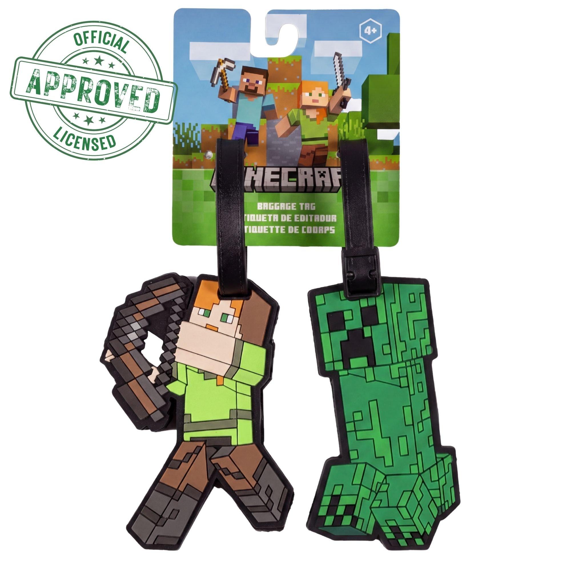 Green - Minecraft - Minecraft Luggage Tags 2 Pack - 6