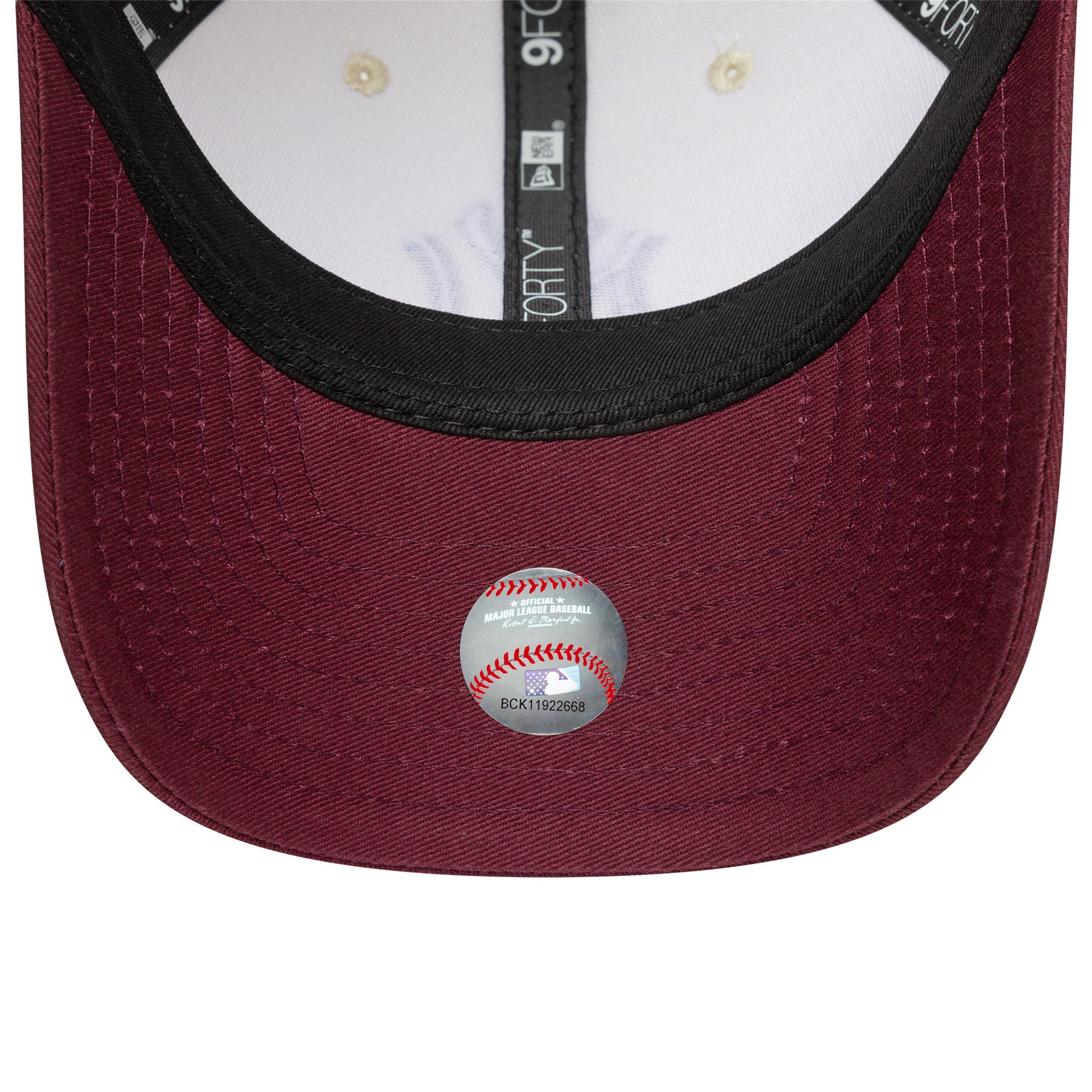 NY Cream / Red - New Era - 9FORTY M-Crown Adjustable Baseball Cap - 4