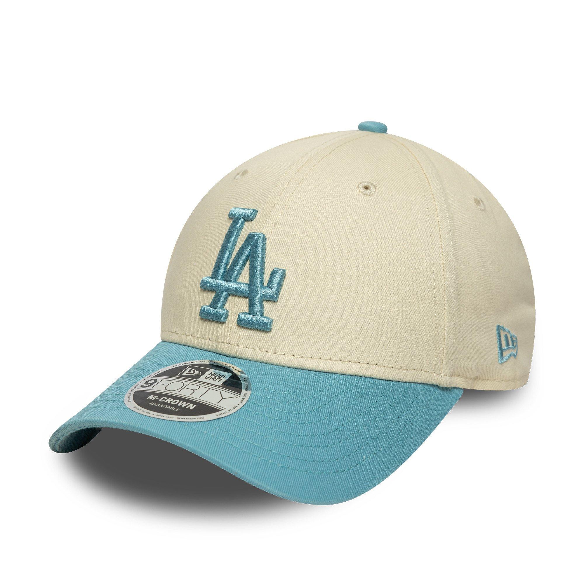 LA Cream / Blue - New Era - 9FORTY M-Crown Adjustable Baseball Cap - 1