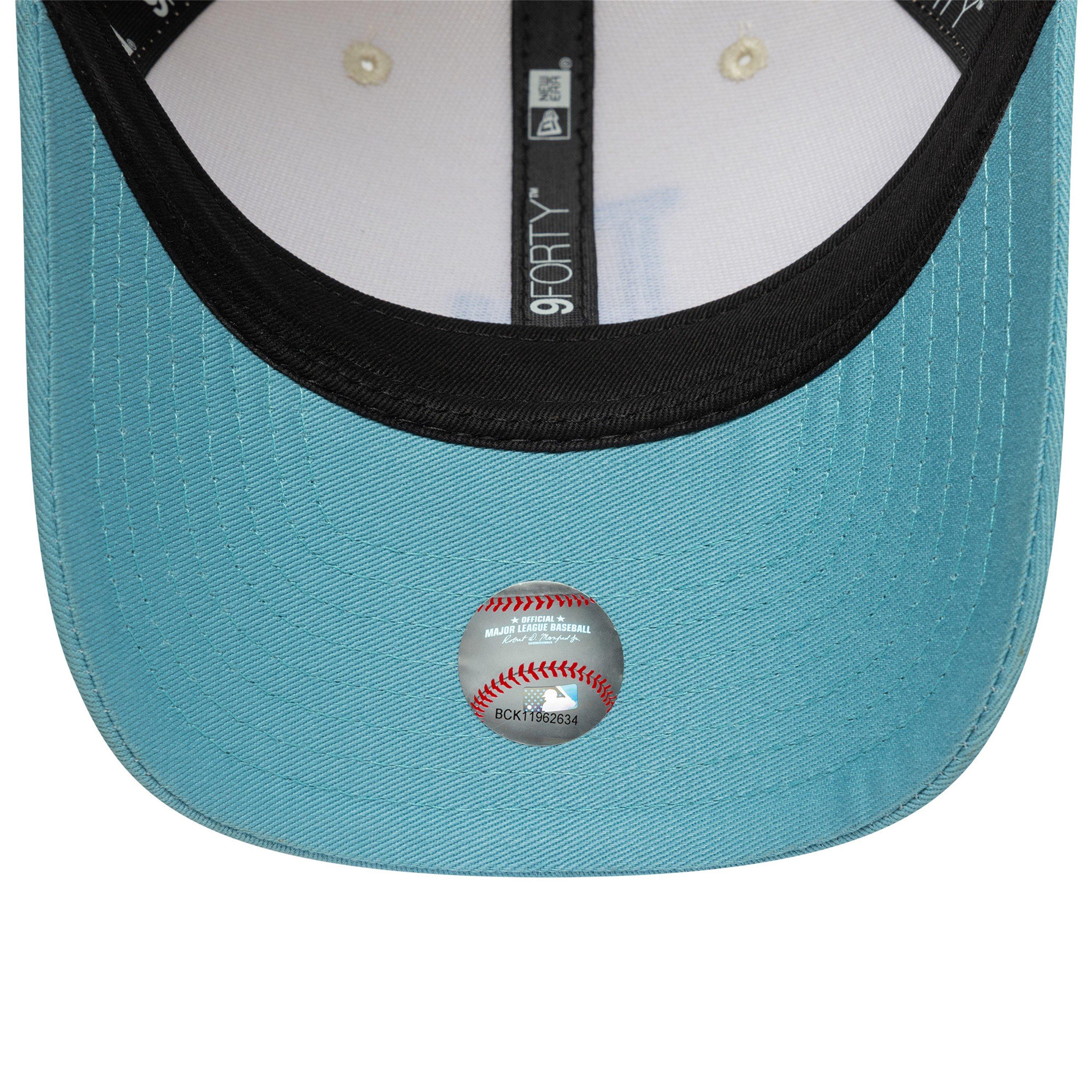 LA Cream / Blue - New Era - 9FORTY M-Crown Adjustable Baseball Cap - 5