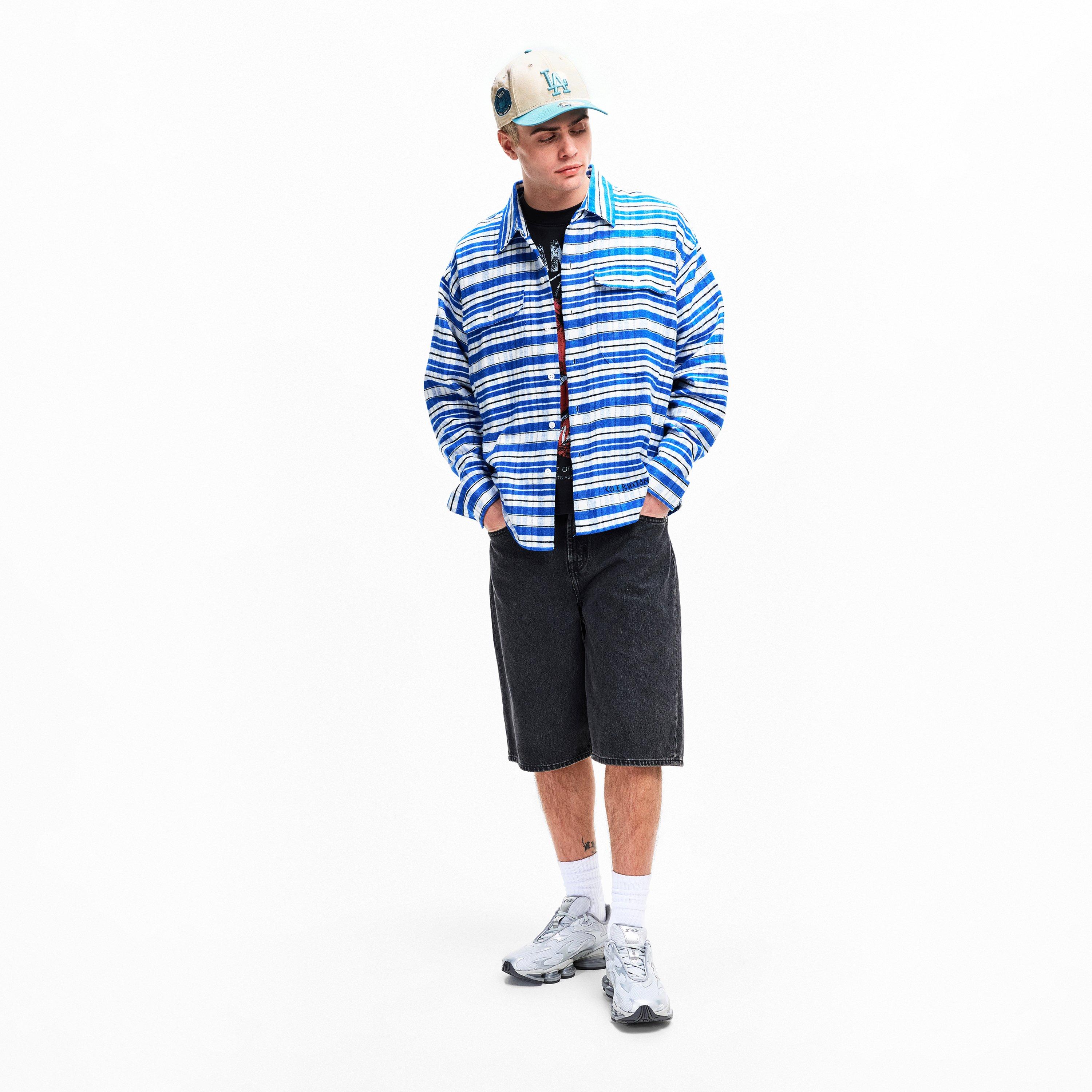 LA Cream / Blue - New Era - 9FORTY M-Crown Adjustable Baseball Cap - 5