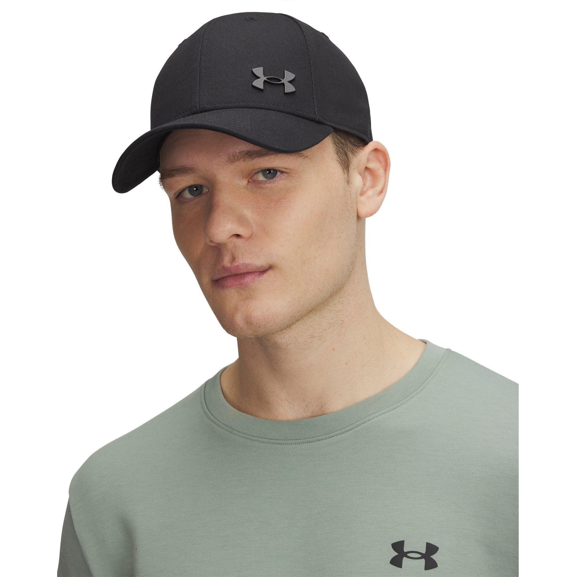Black/Silver - Under Armour - Sportstyle Adjustable Baseball Cap - 3