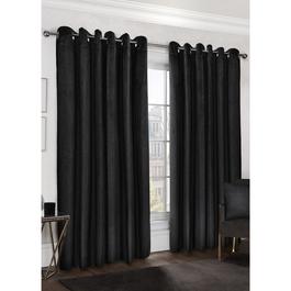 Emma Barclay Midnight - Velvet Blackout Curtains Eyelet