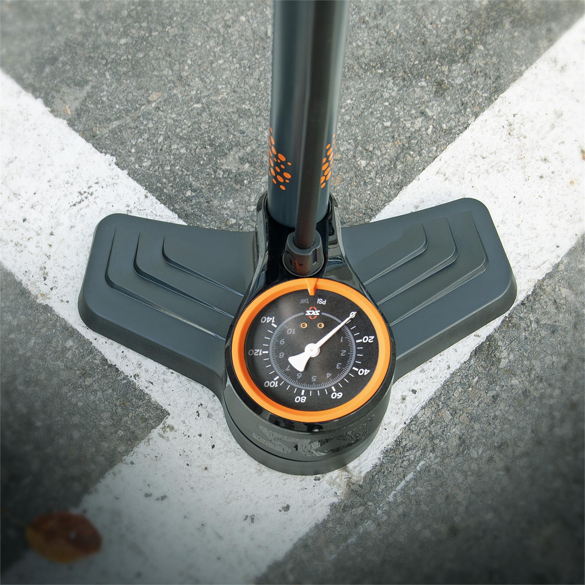 Black - SKS - Airkompressor Clik Tec 10.0 Floor Pump - 4