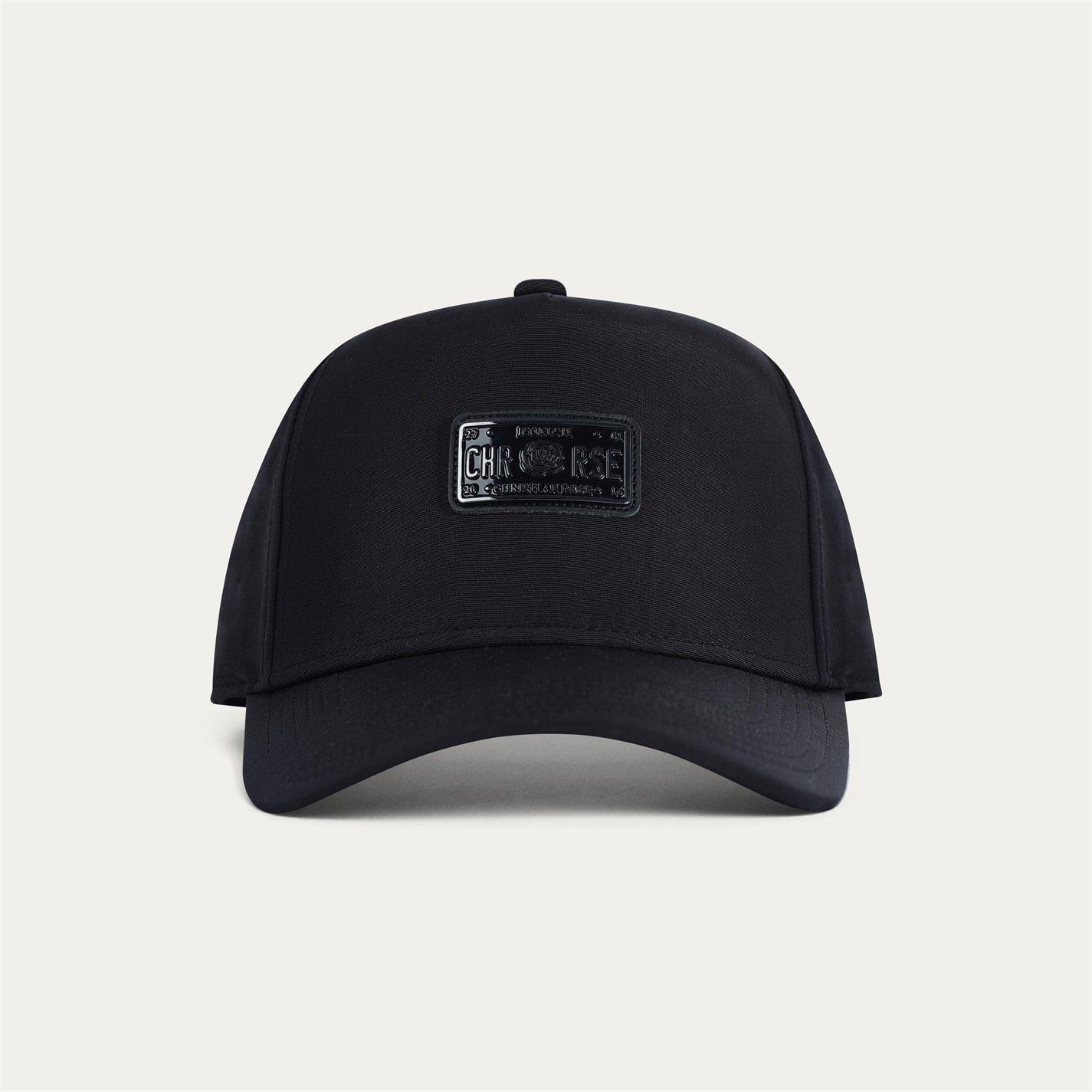 Black - Christian Rose - Iconic II Small Metal Plate Cap - 2