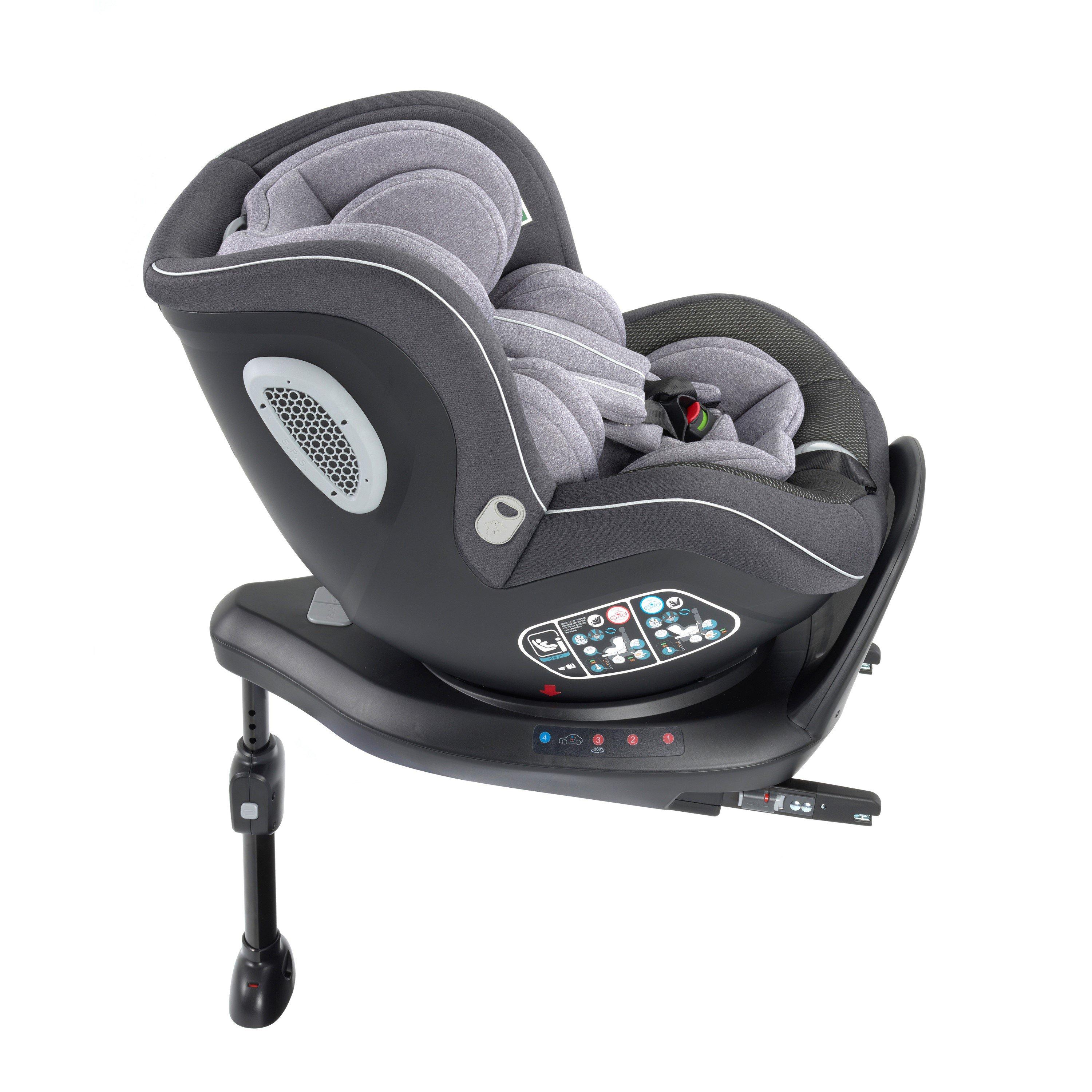 Grey - Babymore - Kola 360° Rotating i-Size 40-105cm Car Seat - 3