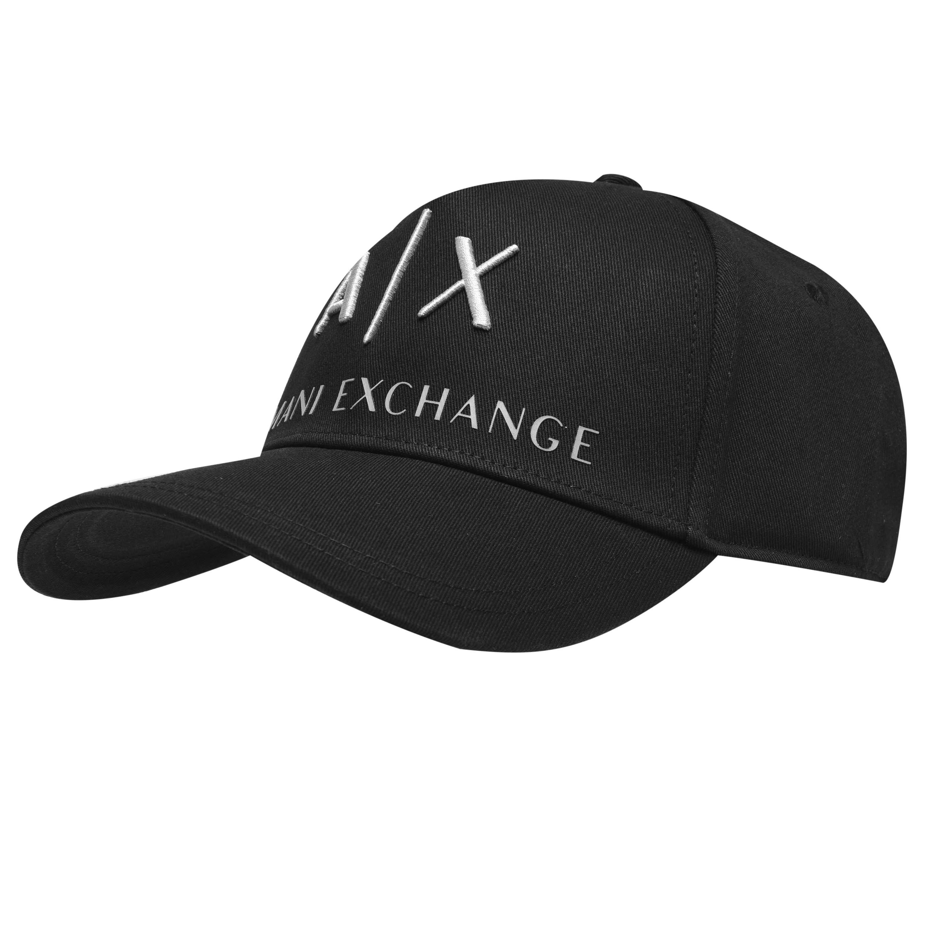 Black 00121 - Armani Exchange - Corp Logo Baseball Cap - 2