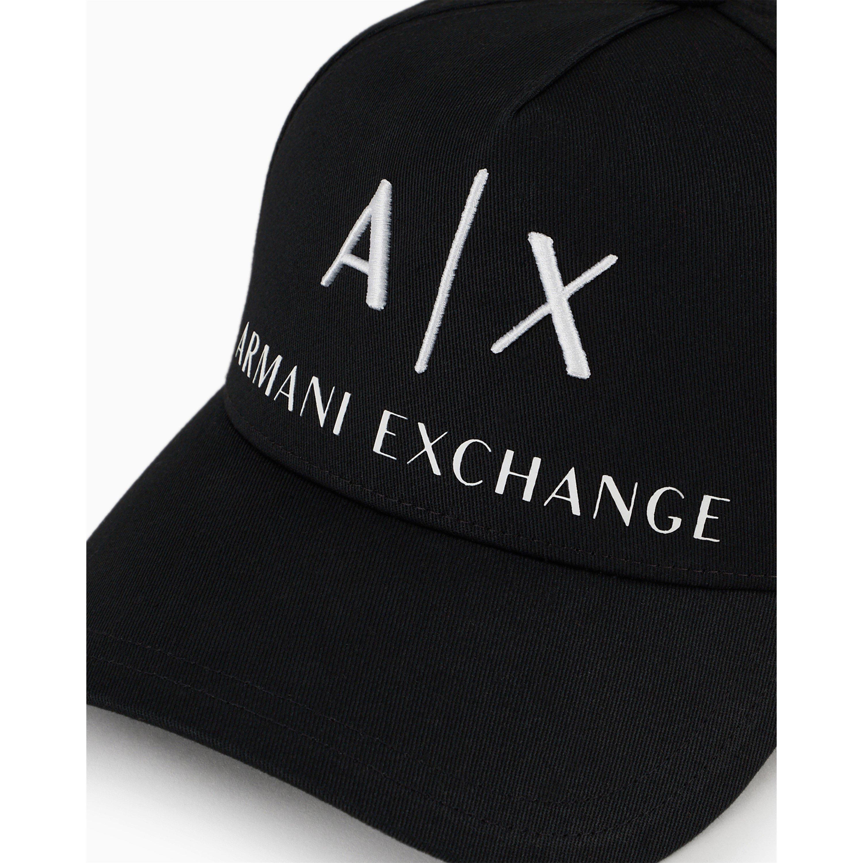 Black 00121 - Armani Exchange - Corp Logo Baseball Cap - 6