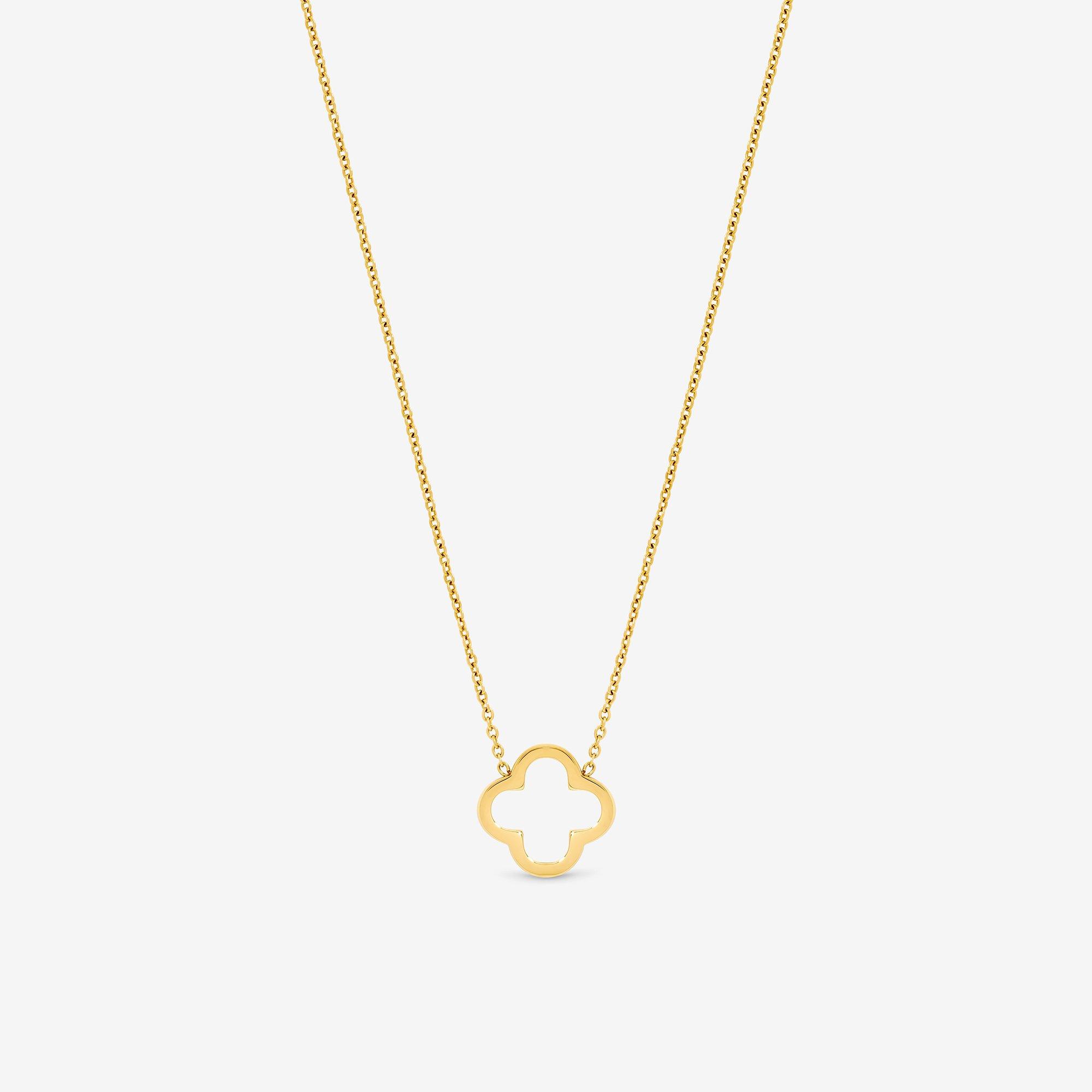 Gold - Jon Richard - Waterproof Gold Plated Clover Pendant - 1