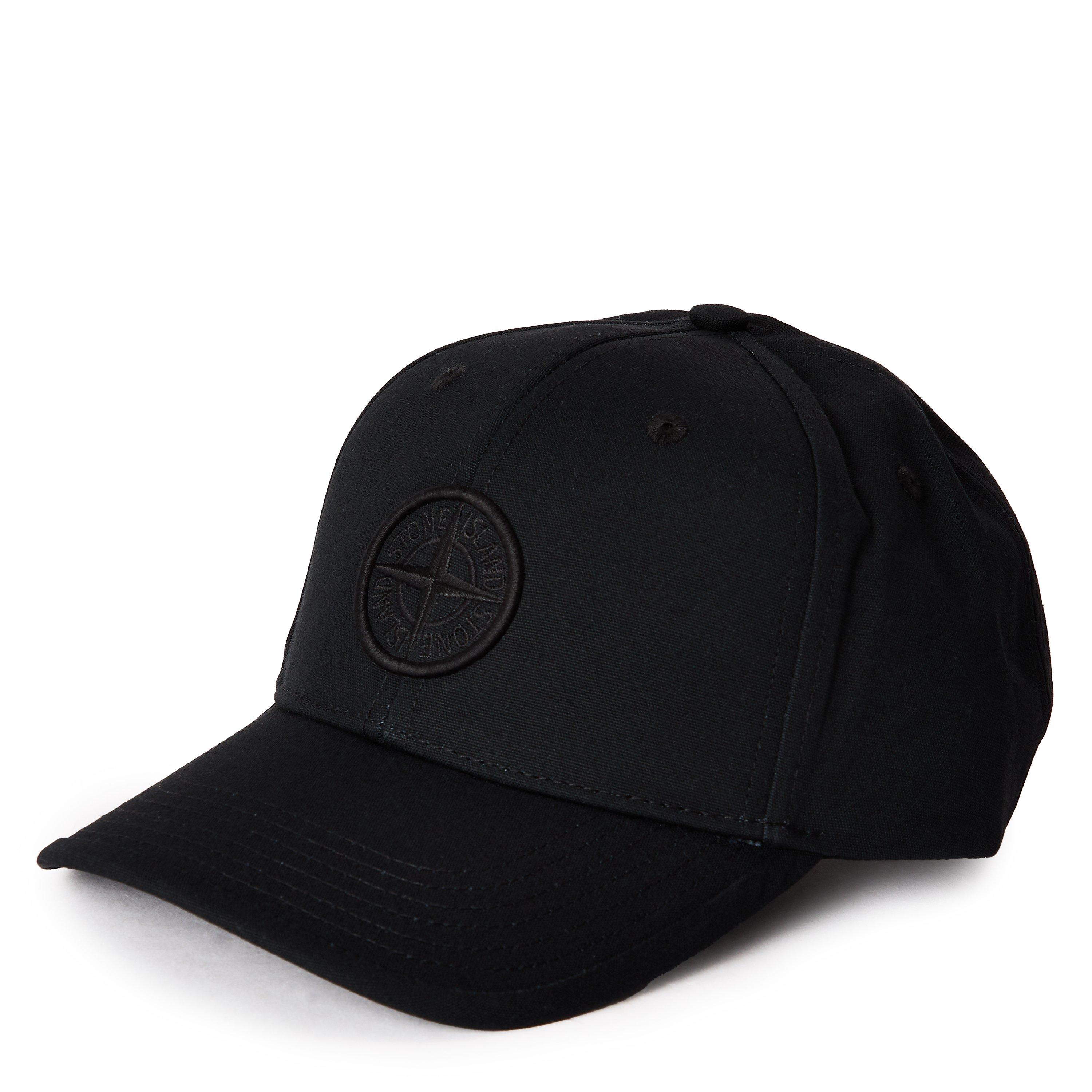 Black V0029 - Stone Island - Stone Logo Cap Jn61 - 1